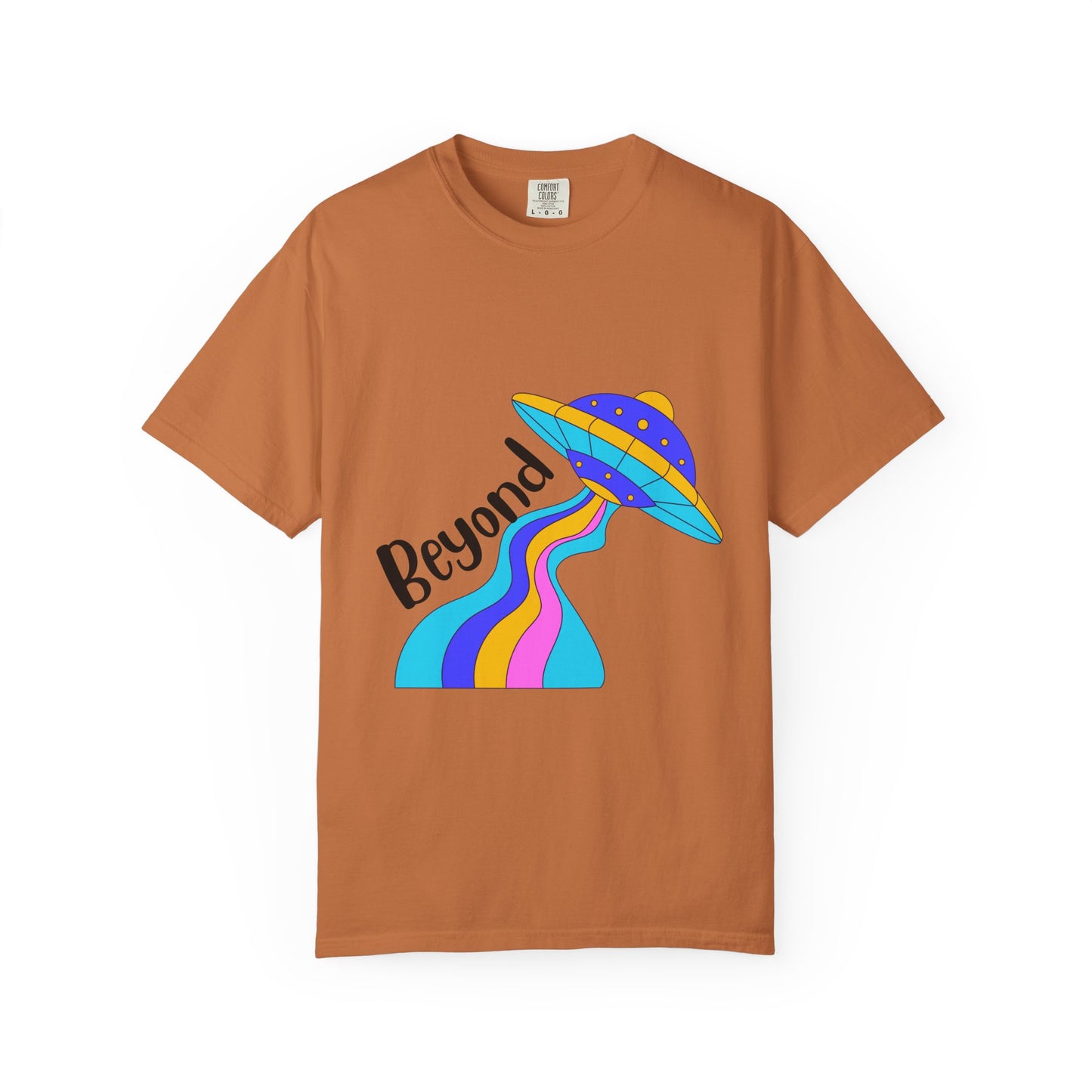 Unisex Beyond Graphic T-Shirt - Vibrant Space-Inspired Design