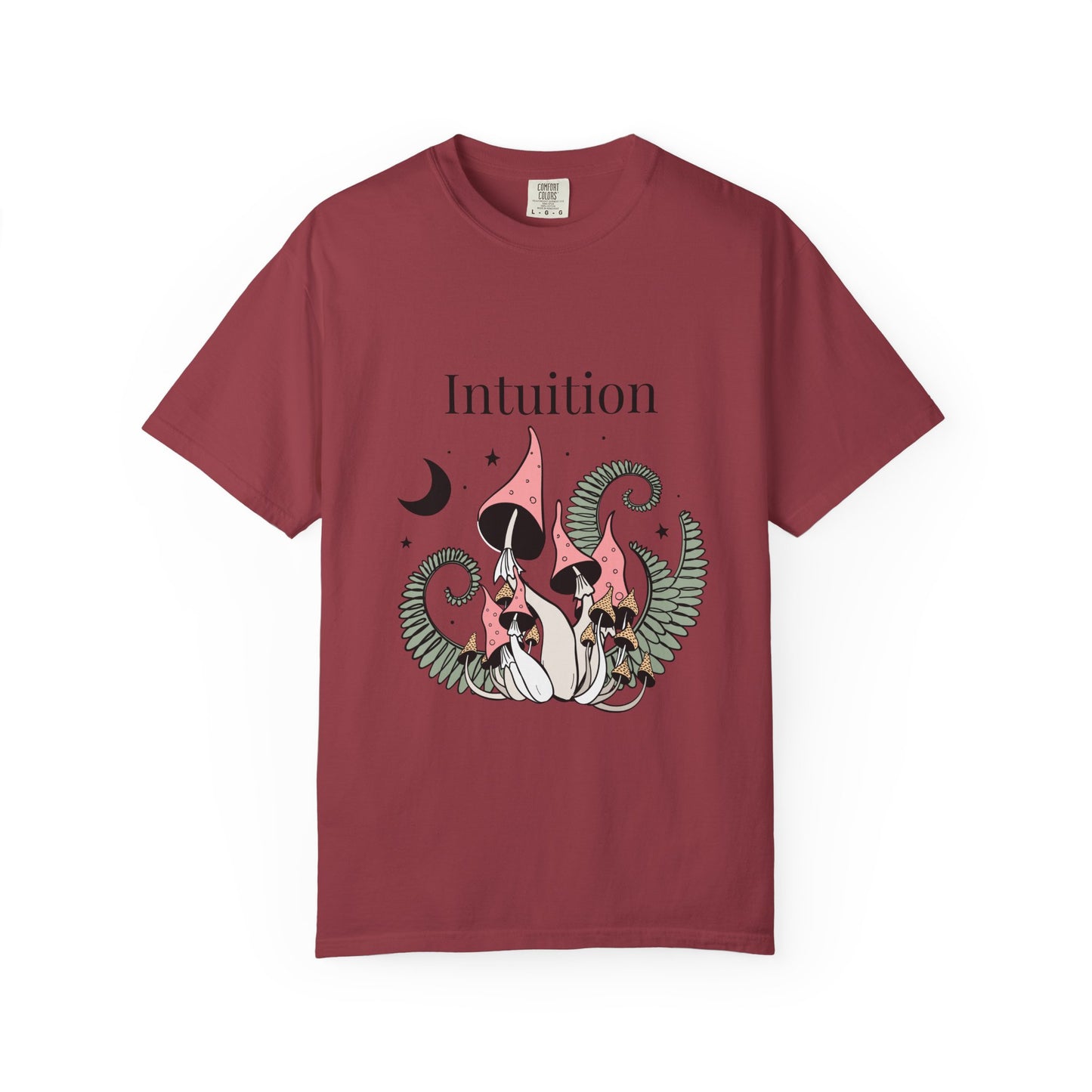Intuition Unisex Garment-Dyed T-Shirt - Whimsical Nature Design