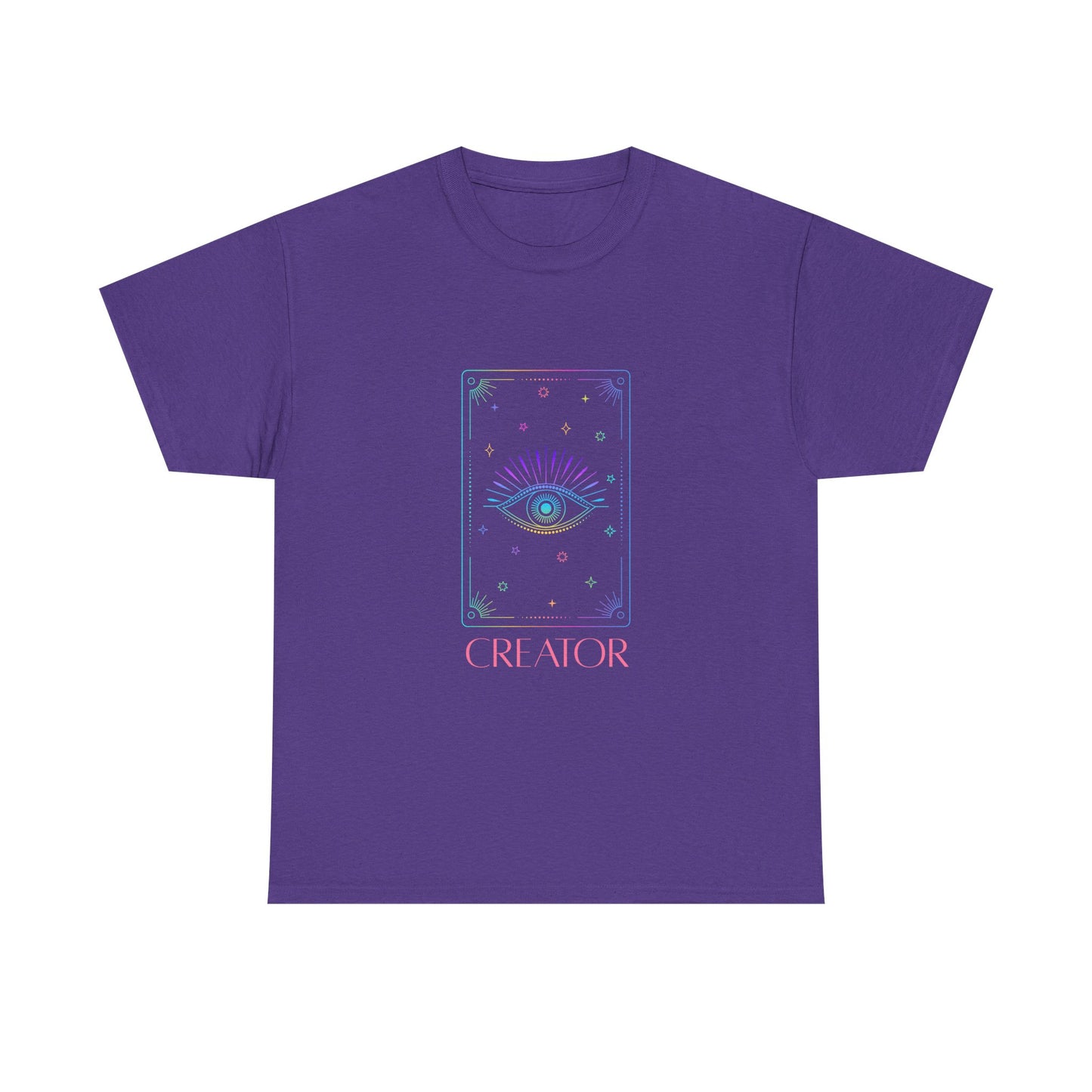 Creator Eye Unisex Heavy Cotton Tee - Artistic & Spiritual Design