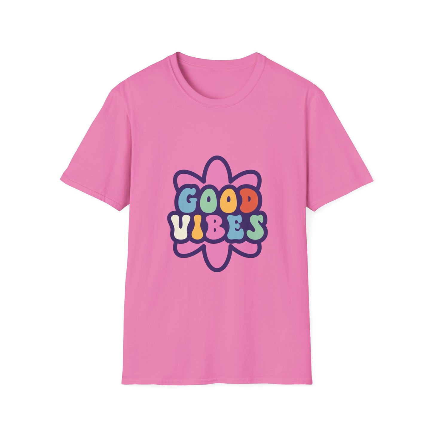 Good Vibes Unisex Softstyle T-Shirt - Trendy Graphic Tee for Positive Energy