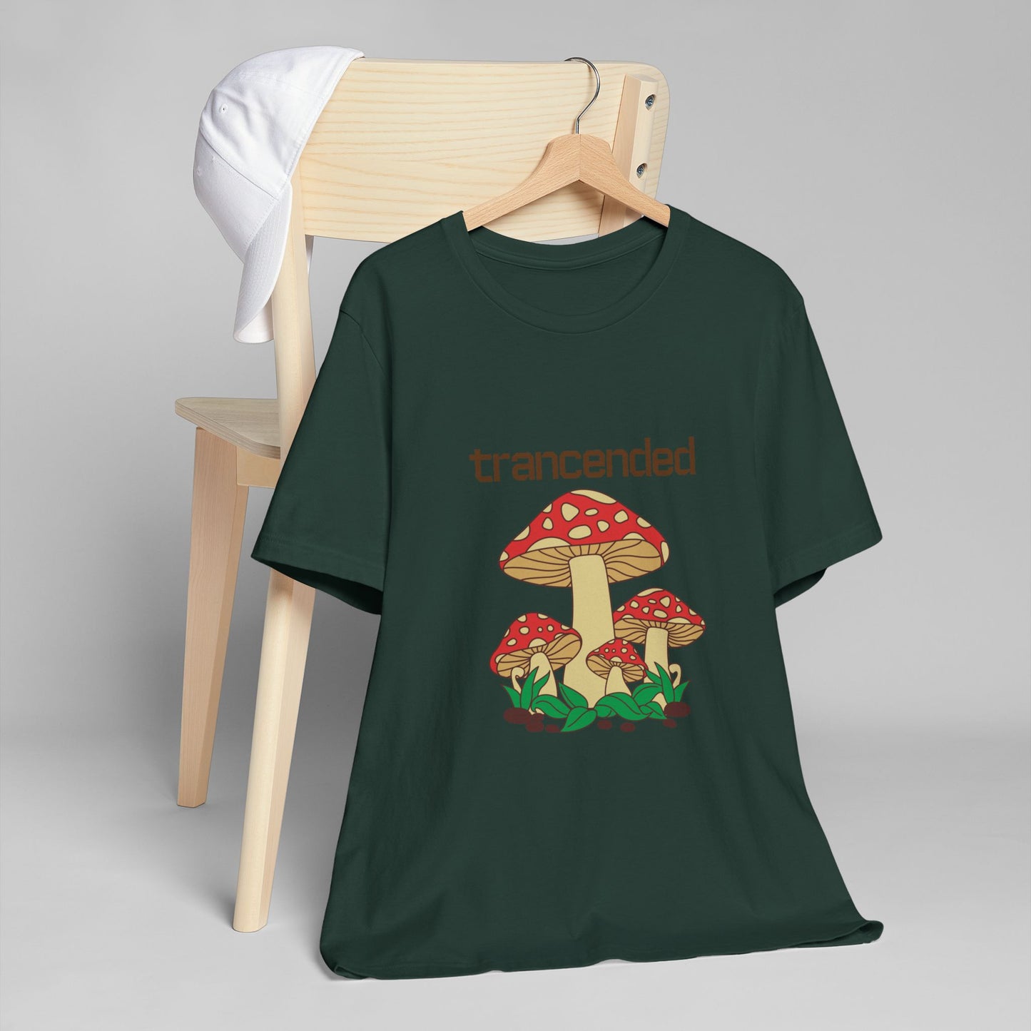 Trancended Mushroom Unisex Jersey T-Shirt - Nature Lovers Tee