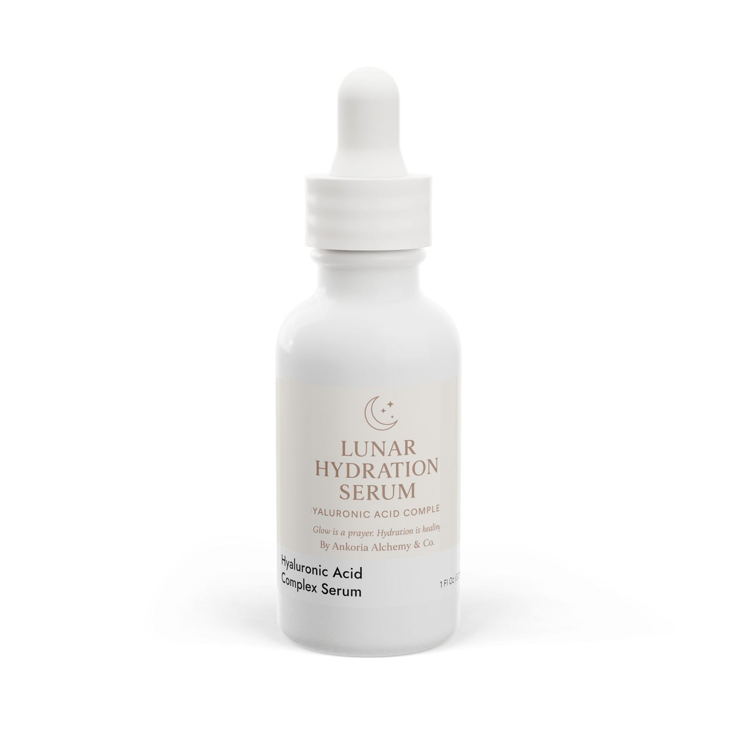 LUNAR HYDRATION SERUM Hyaluronic Acid Complex By Ankoria Alchemy & Co.  Glow is a prayer. Hydration is healing, 1oz