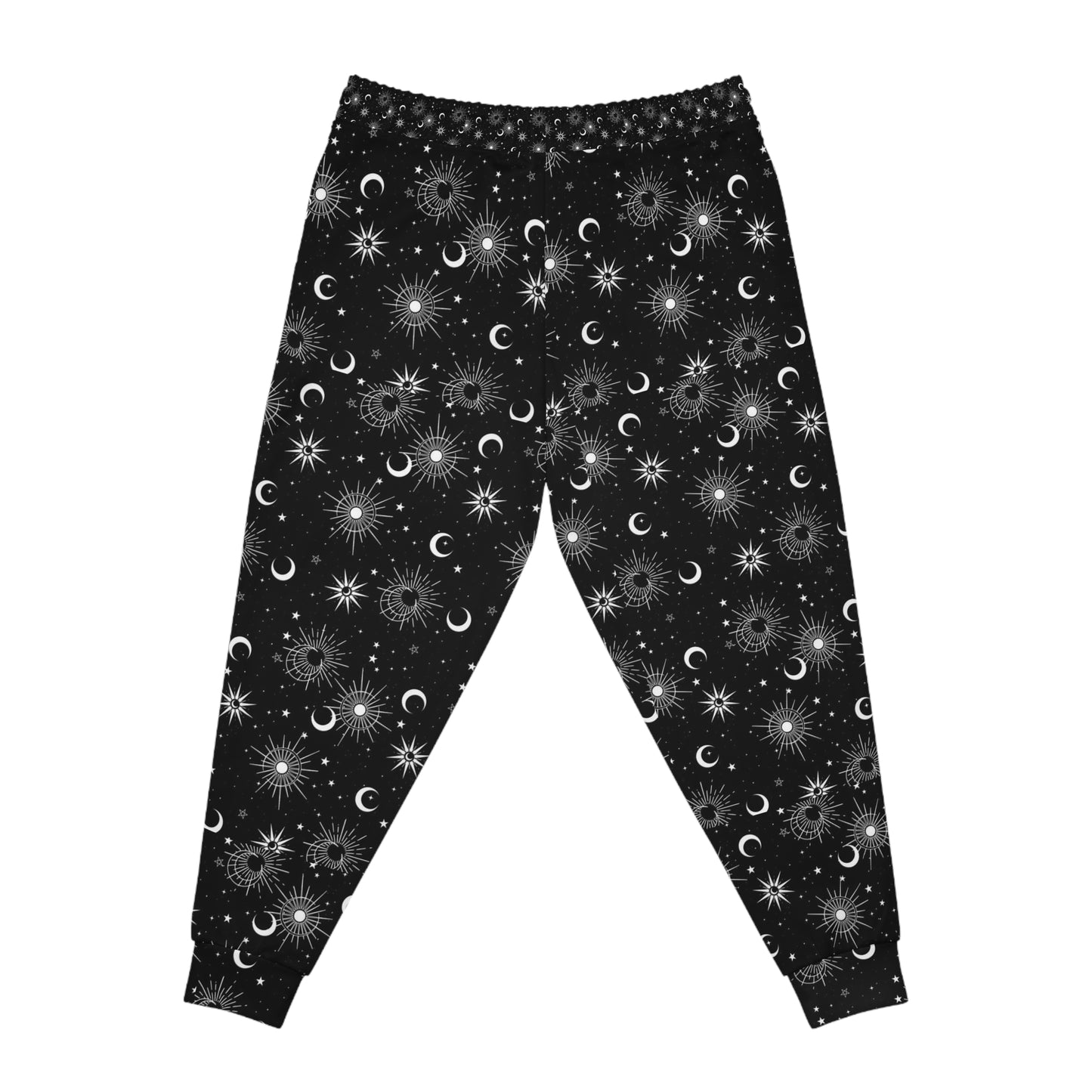 Celestial Athletic Joggers, Cosmic Sweatpants for Outdoor Activities, Yoga Wear, Starry Night Lounge Pants, Gifts for Astrology Lovers