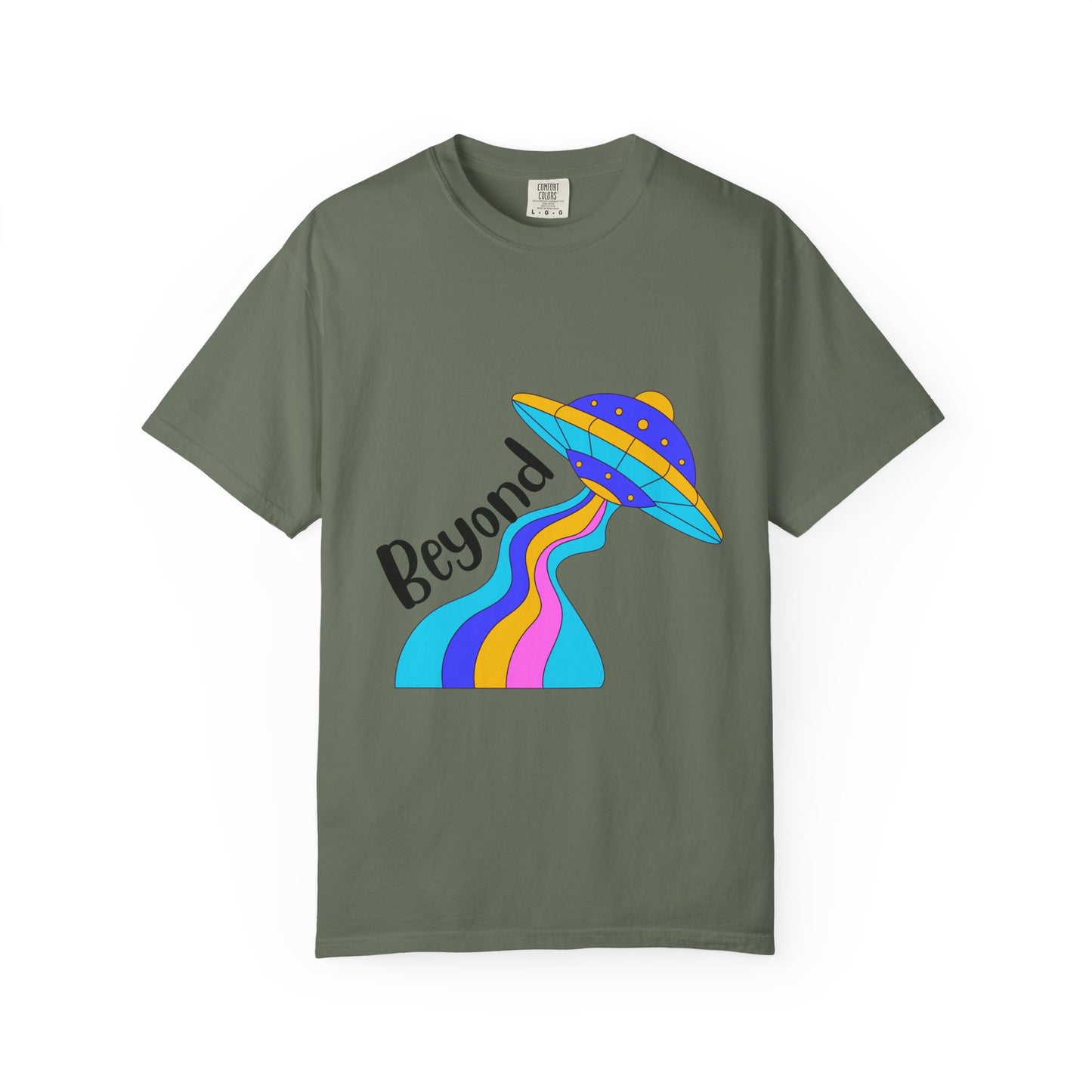 Unisex Beyond Graphic T-Shirt - Vibrant Space-Inspired Design