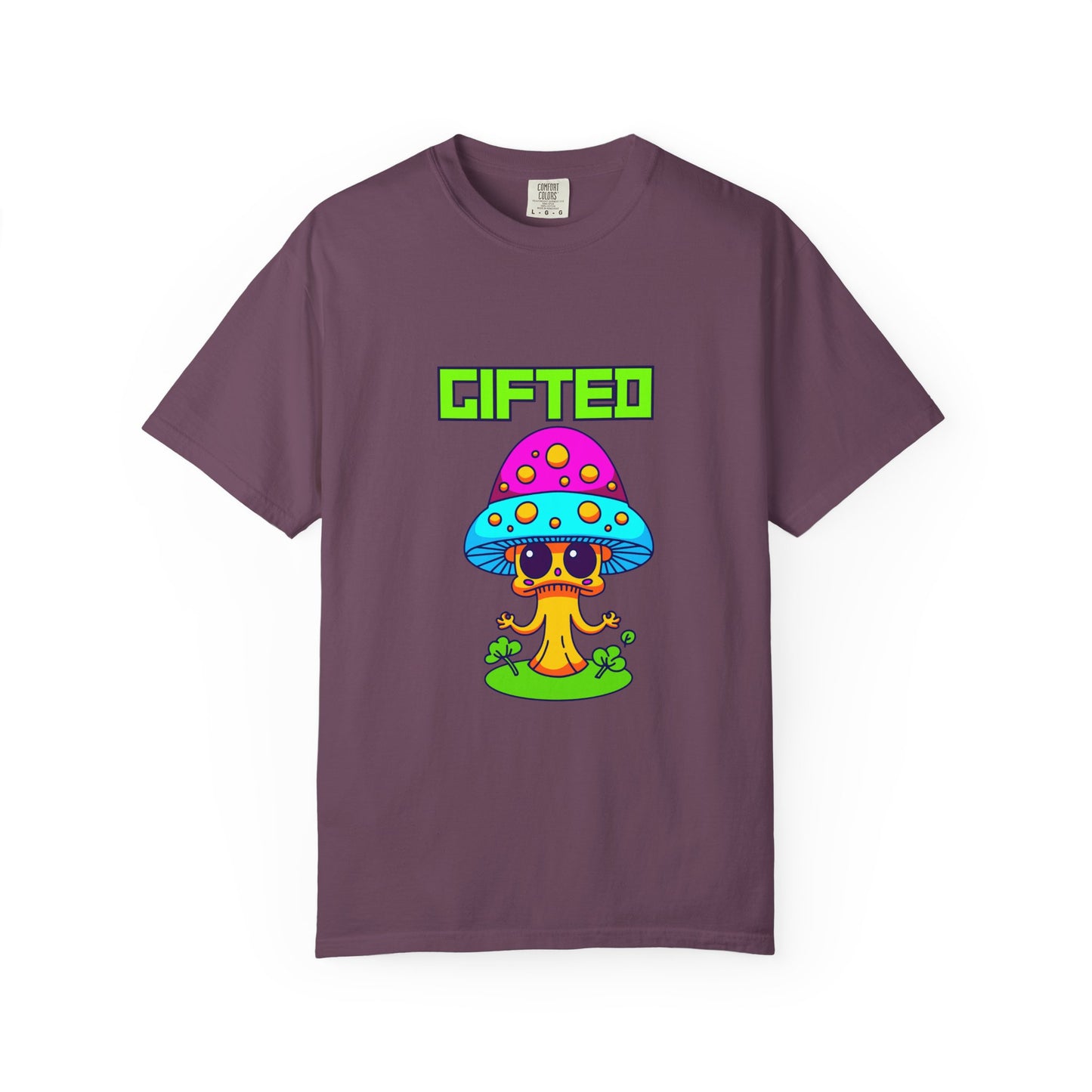 Gifted Mushroom T-Shirt - Colorful Unisex Garment-Dyed Tee