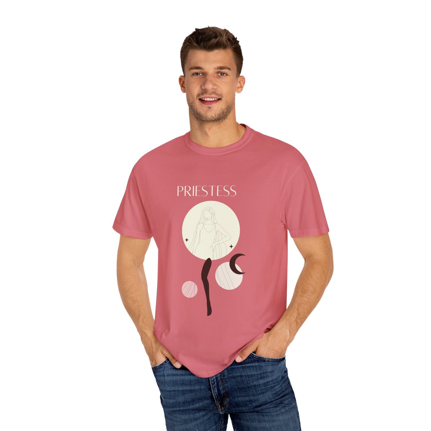 Boho Goddess Graphic Tee - Unisex Garment-Dyed T-Shirt