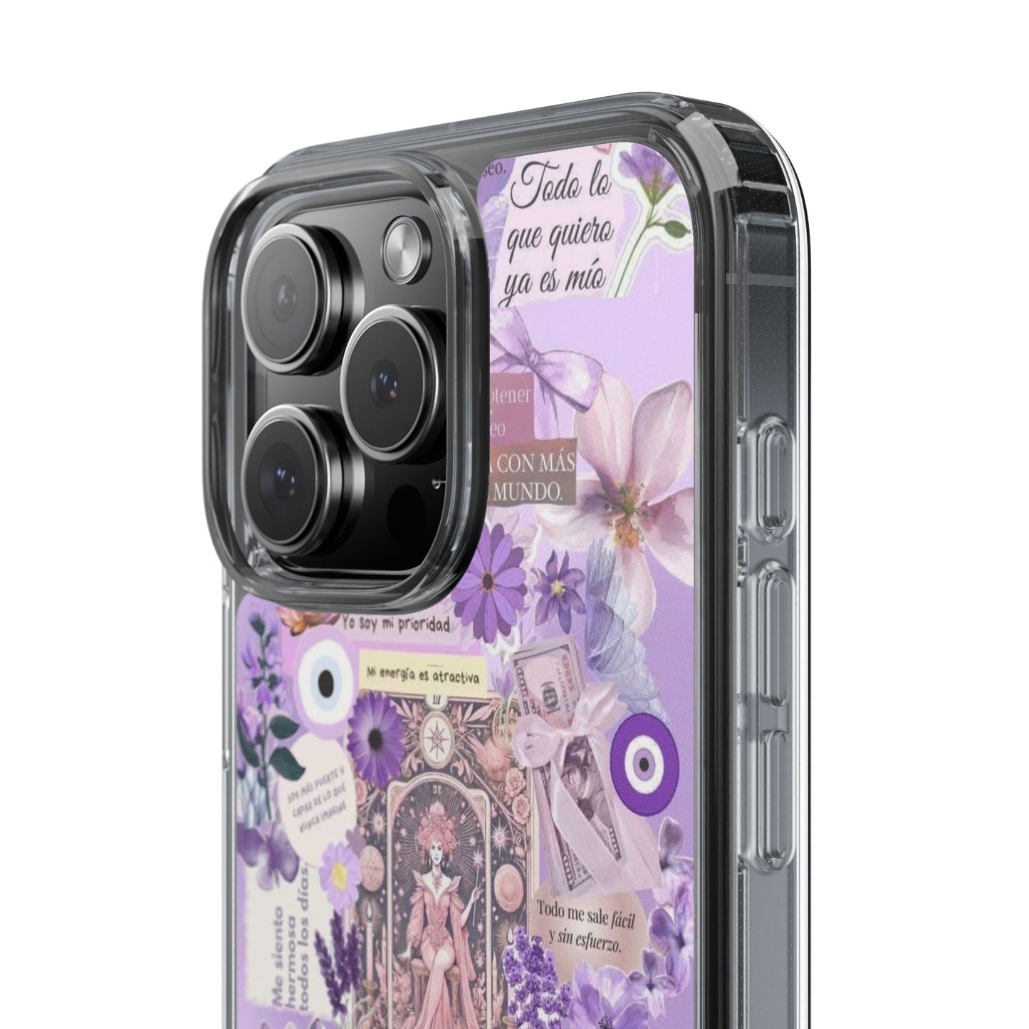 Beautiful Floral Phone Case, Clear Case, Cute Accessories, Gift for Her, Phone Protection, Trendy Tech