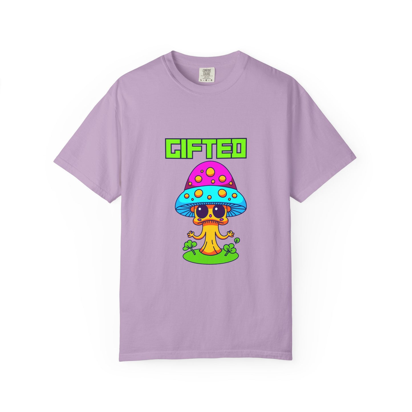 Gifted Mushroom T-Shirt - Colorful Unisex Garment-Dyed Tee