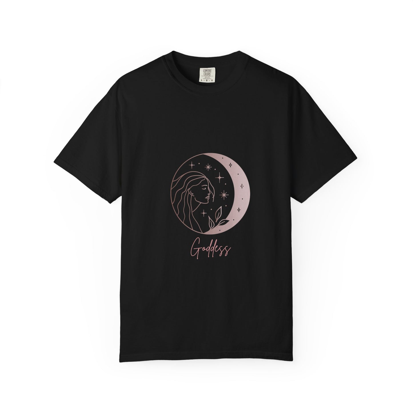 Goddess Moon T-Shirt - Unisex Garment-Dyed Tee for Spiritual Souls
