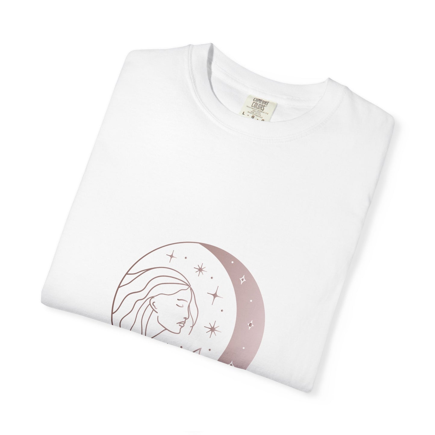 Goddess Moon T-Shirt - Unisex Garment-Dyed Tee for Spiritual Souls