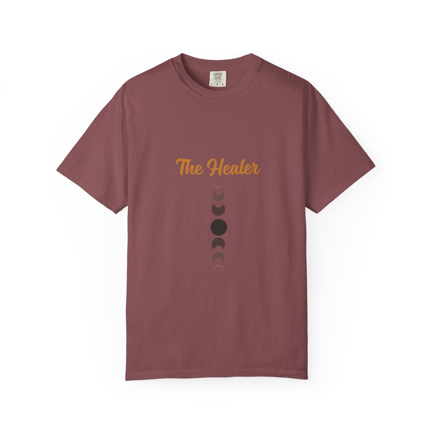 Unisex Moon Phases Tee - 'The Healer' Garment-Dyed T-shirt