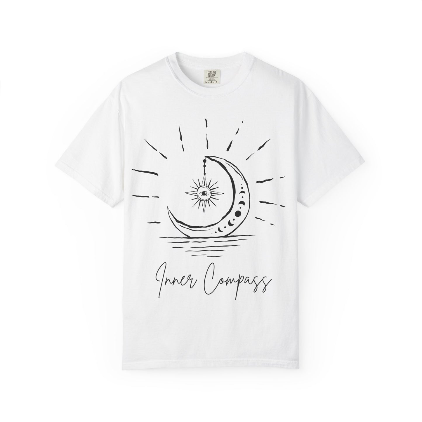 Mystical Inner Compass T-Shirt - Unisex Garment-Dyed Tee for Spiritual Seekers