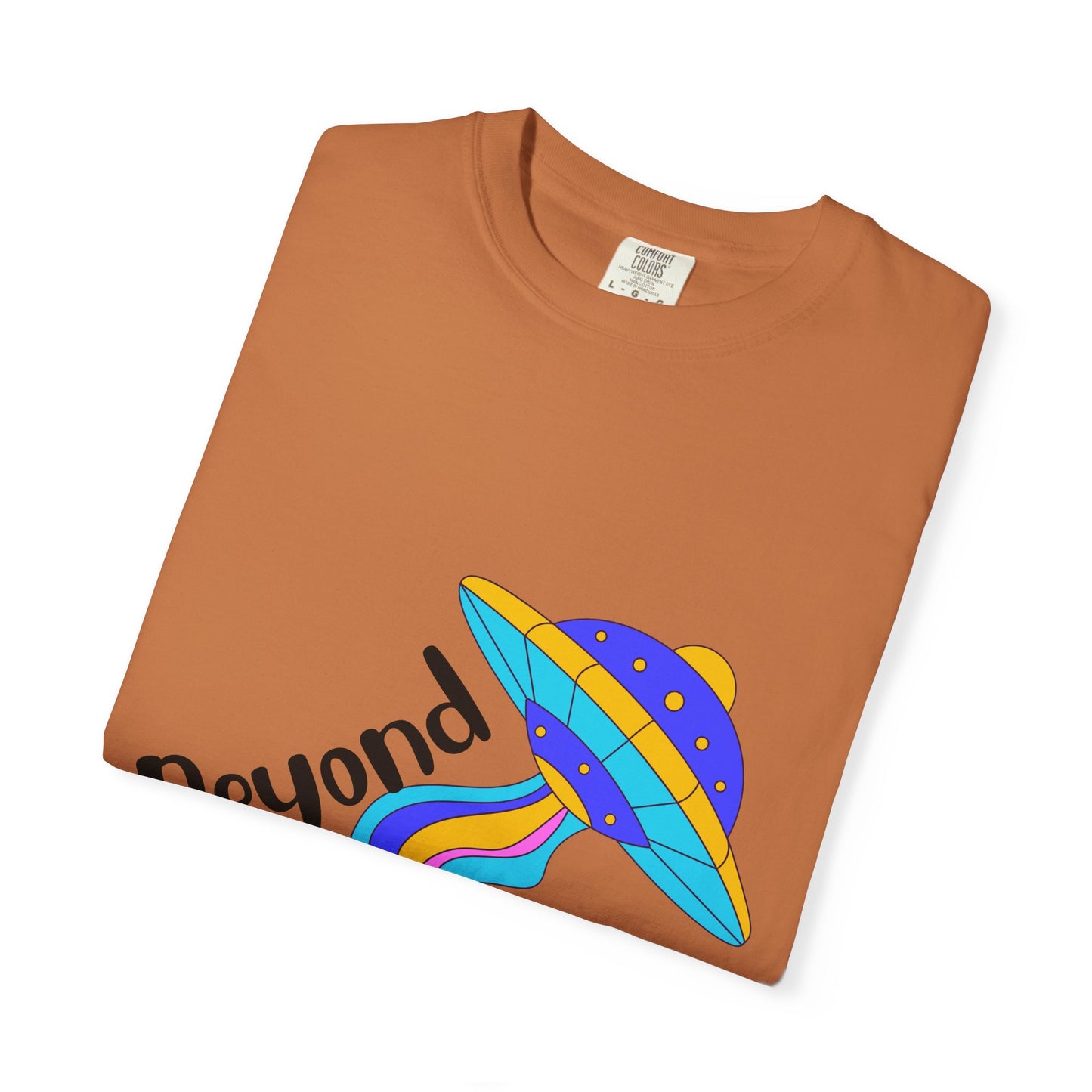 Unisex Beyond Graphic T-Shirt - Vibrant Space-Inspired Design