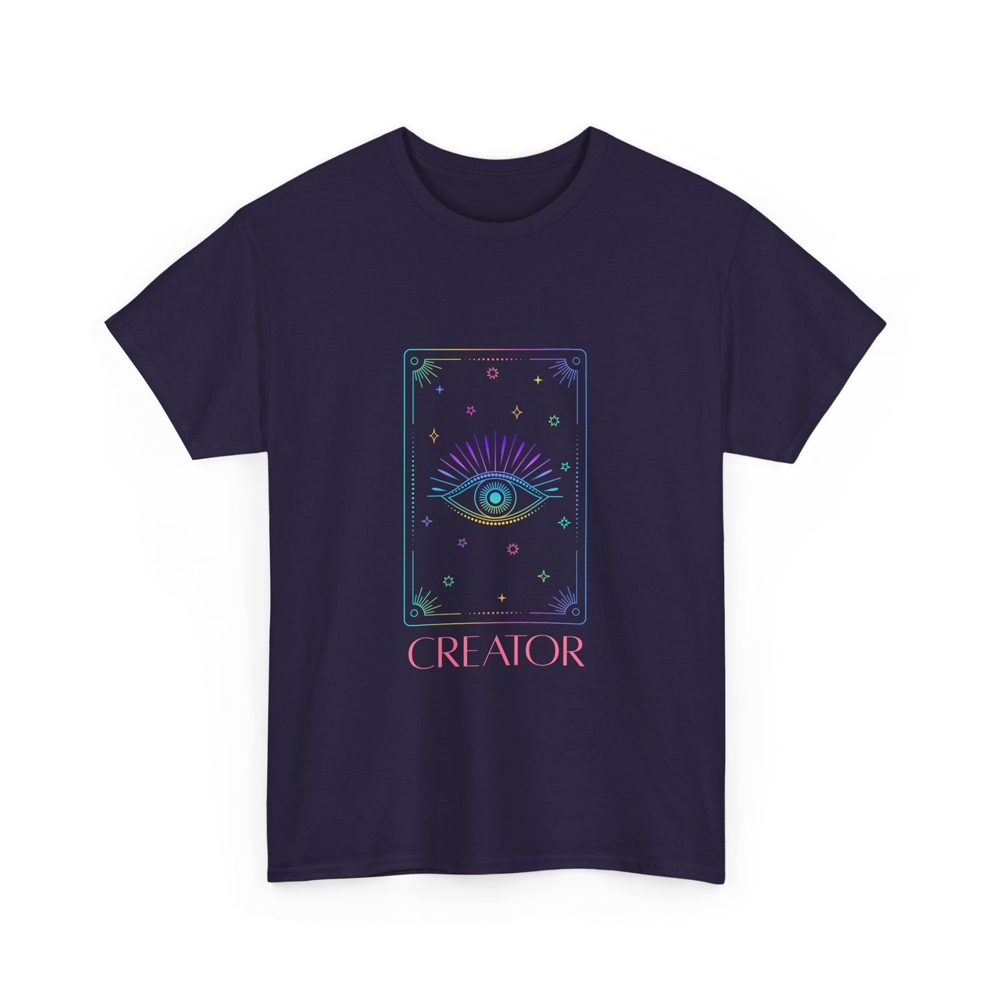 Creator Eye Unisex Heavy Cotton Tee - Artistic & Spiritual Design