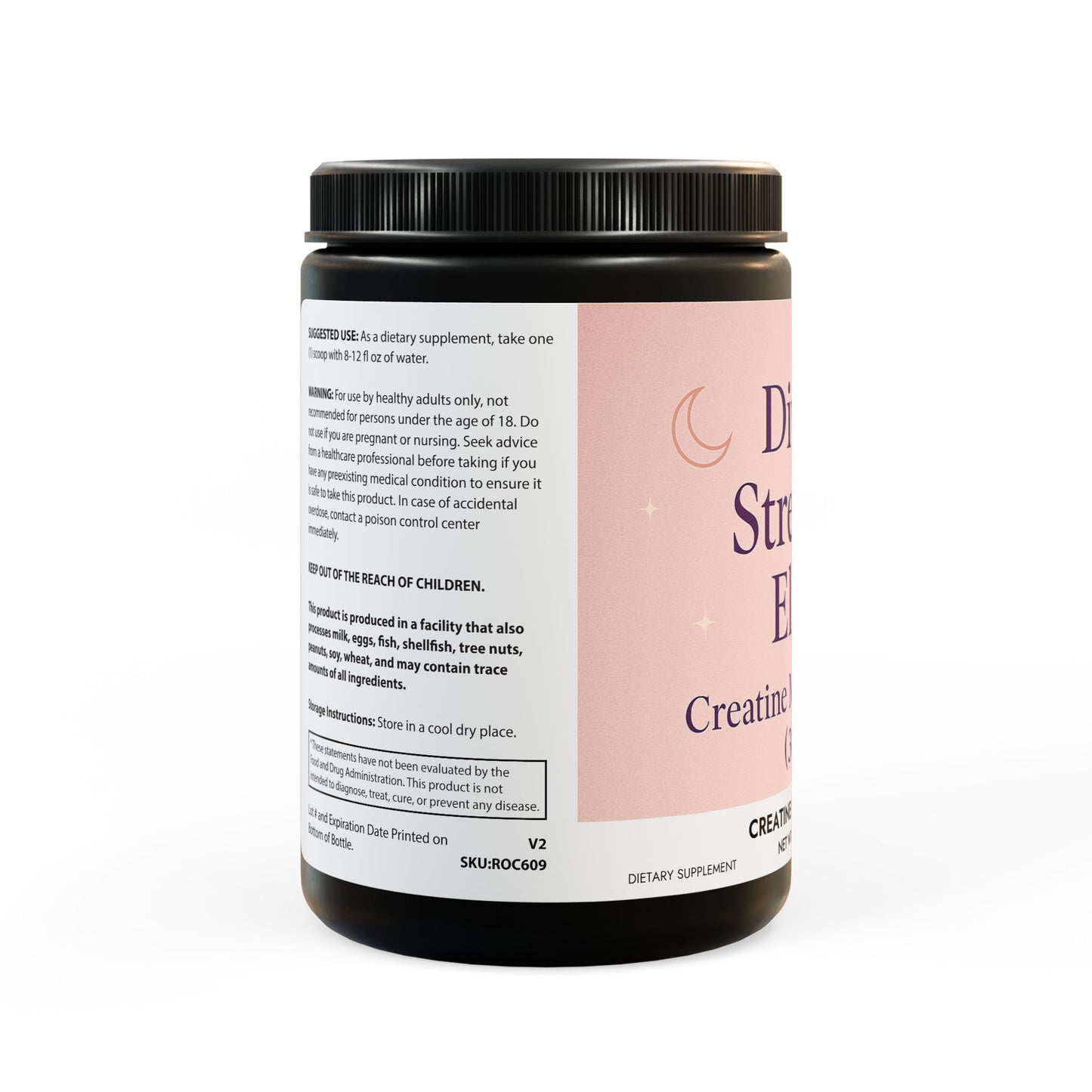 Divine Strength Elixir Creatine Monohydrate | 300g Power in grace. Strength in softness.