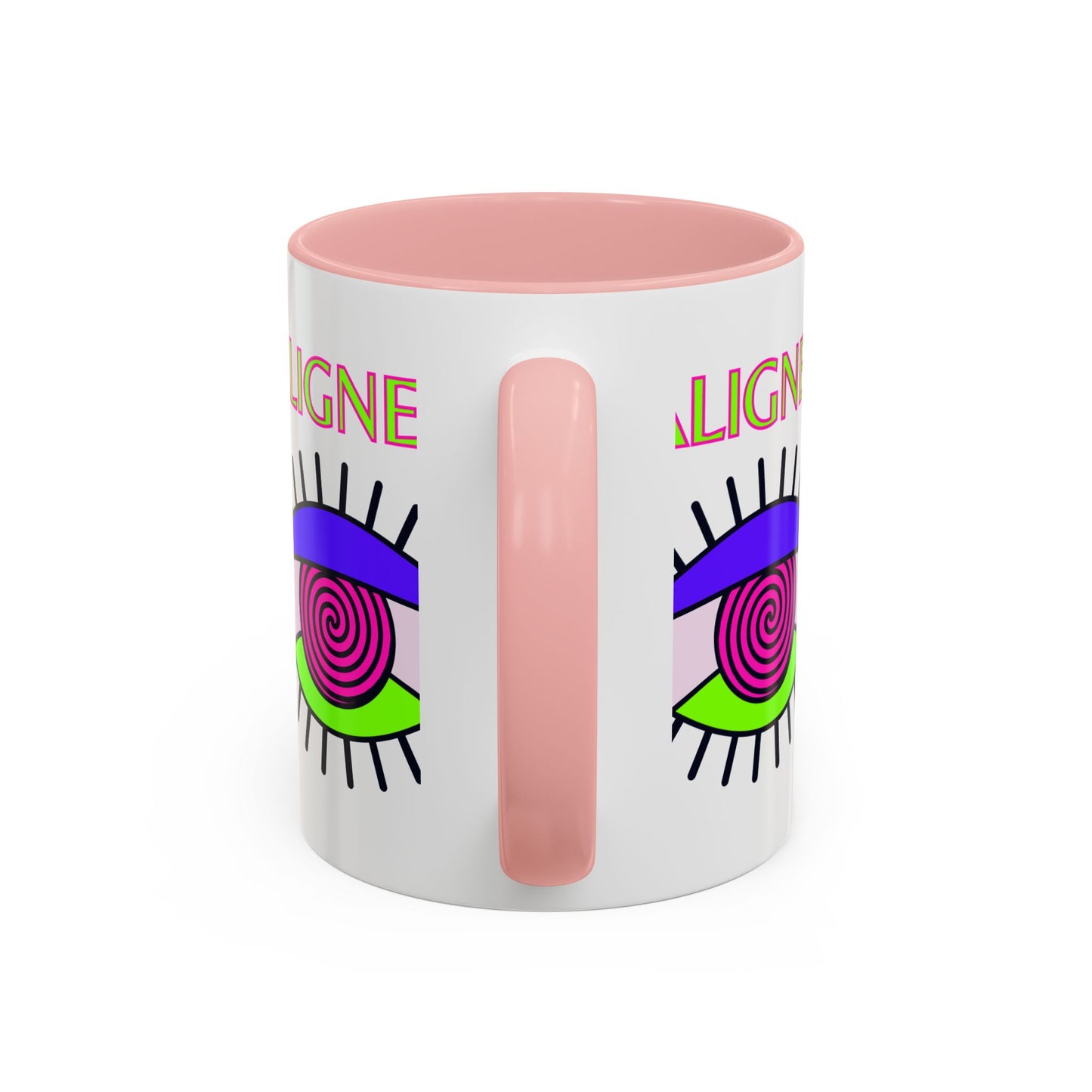Aligned Eye Accent Coffee Mug - Inspirational Gift, Unique Artwork, Home Decor, Mindfulness Mug, Boho Style