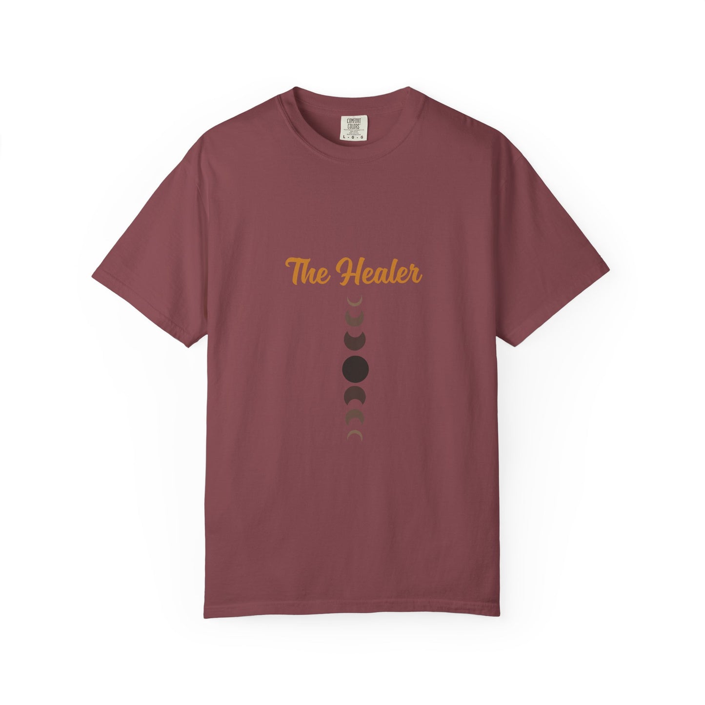 Unisex Moon Phases Tee - 'The Healer' Garment-Dyed T-shirt