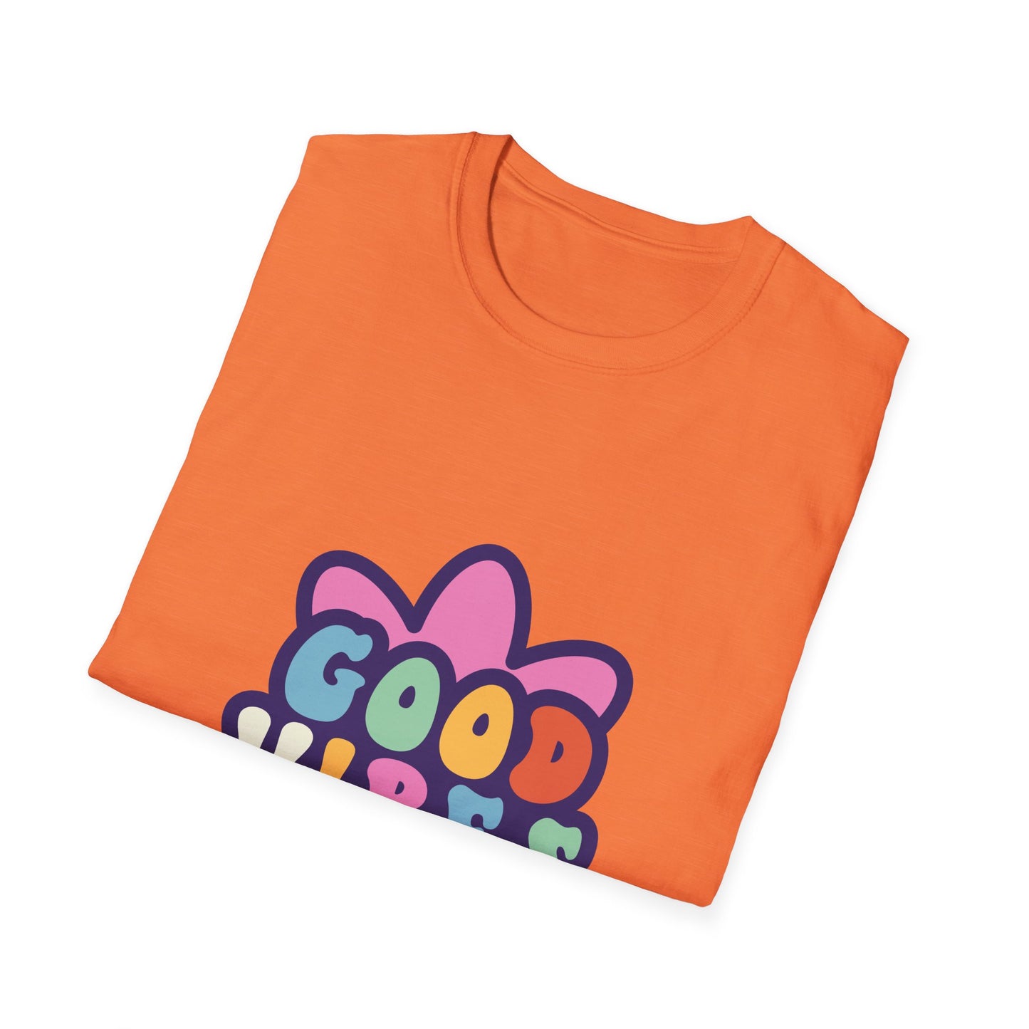 Good Vibes Unisex Softstyle T-Shirt - Trendy Graphic Tee for Positive Energy