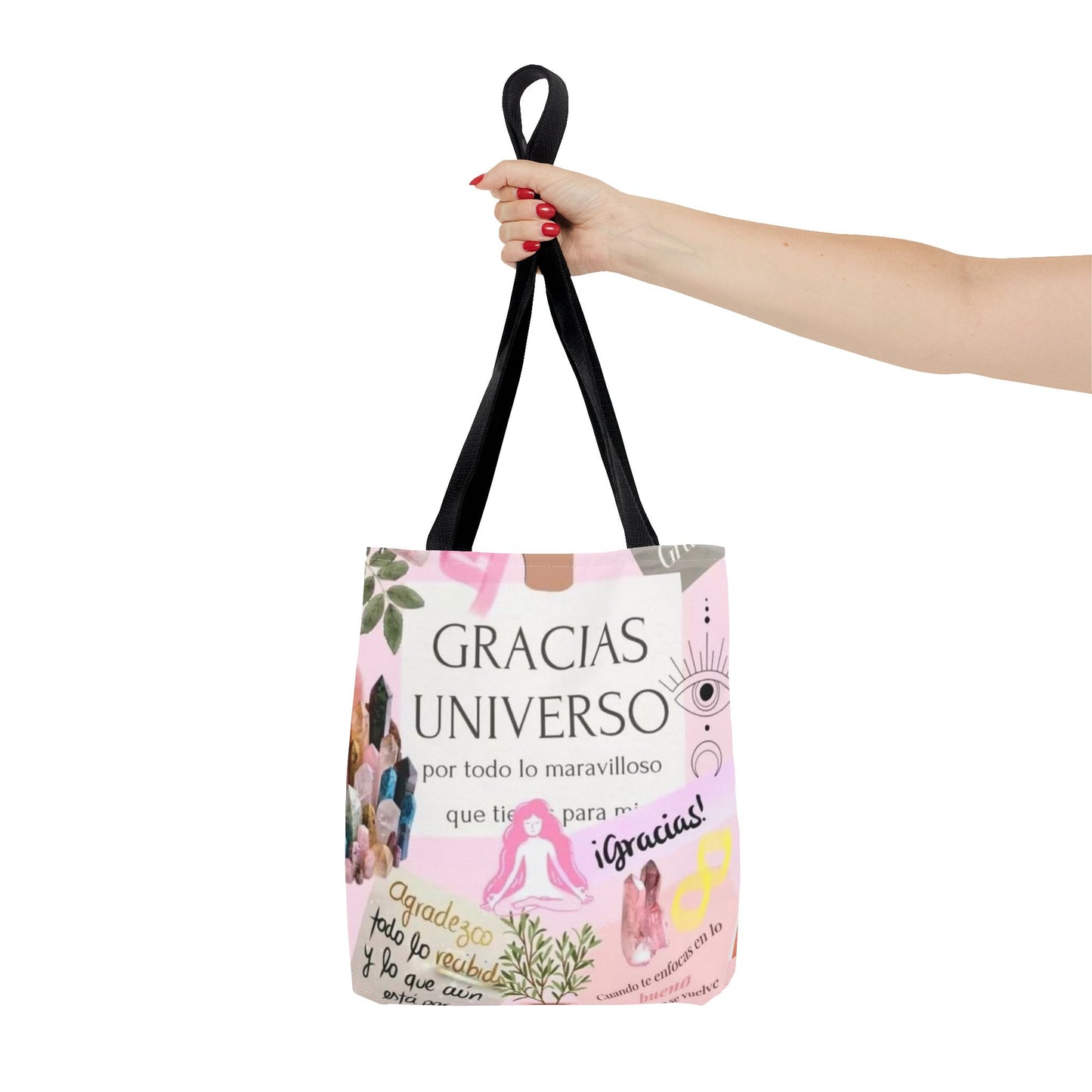 Gratitude Tote Bag, Inspirational Canvas Shopper, Thank You Gift, Boho Style Carryall, Positive Vibes Bag