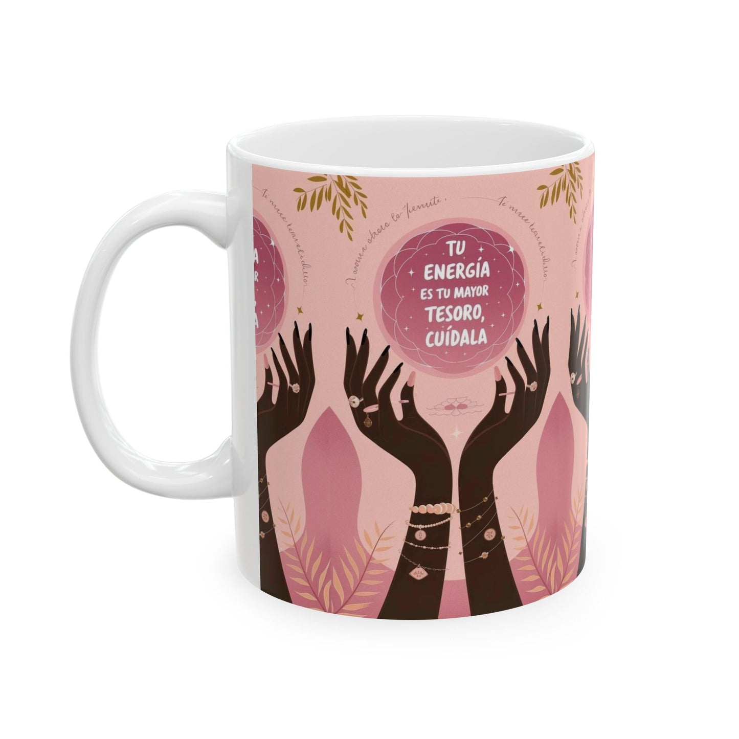 Empowering Ceramic Mug for Self-Care Moments, Inspirational Gift for Friends, Motivational Tea or Coffee Cup, Home Decor, Wellness Reminder