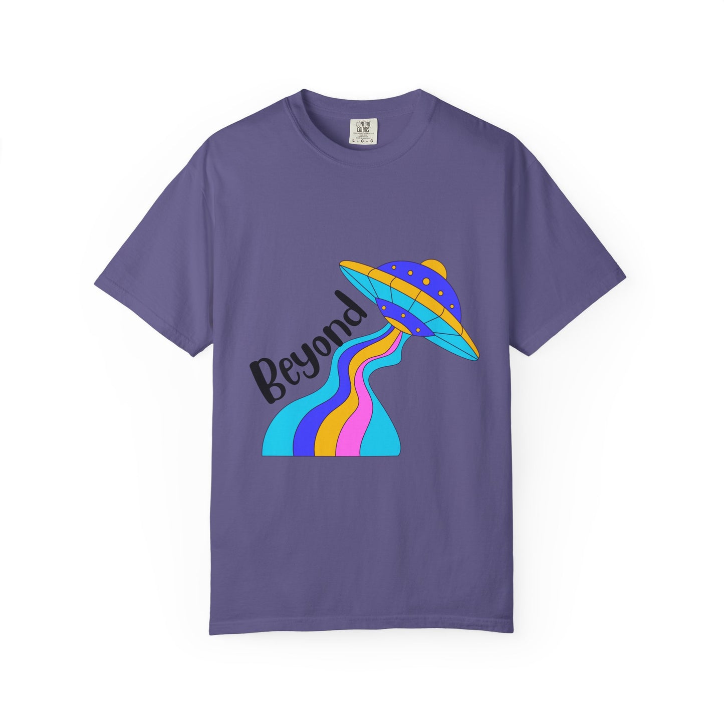 Unisex Beyond Graphic T-Shirt - Vibrant Space-Inspired Design
