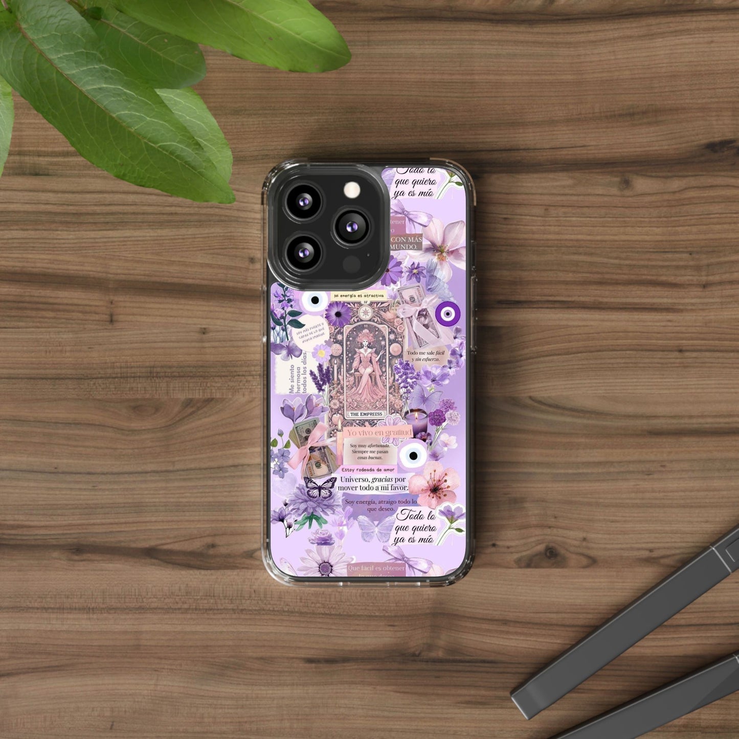 Beautiful Floral Phone Case, Clear Case, Cute Accessories, Gift for Her, Phone Protection, Trendy Tech