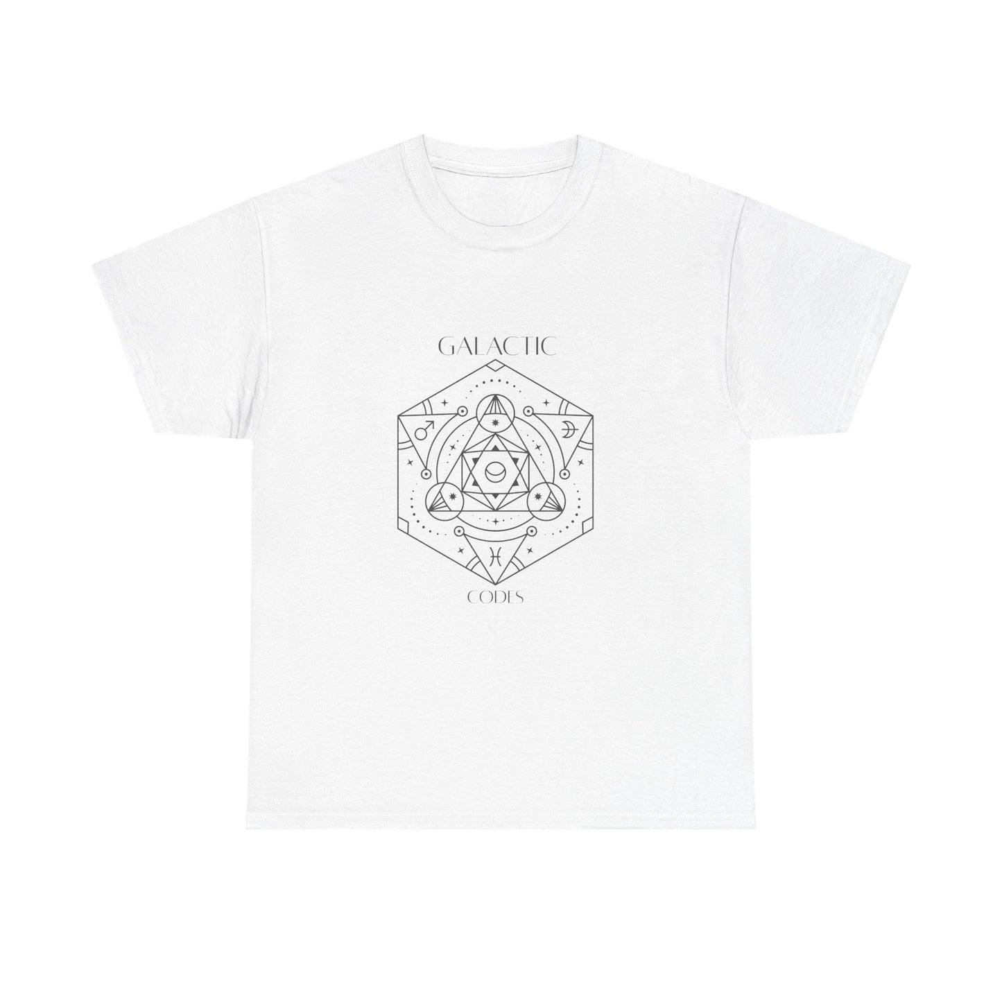 Galactic Cosmic Unisex Heavy Cotton Tee - Astrological Design