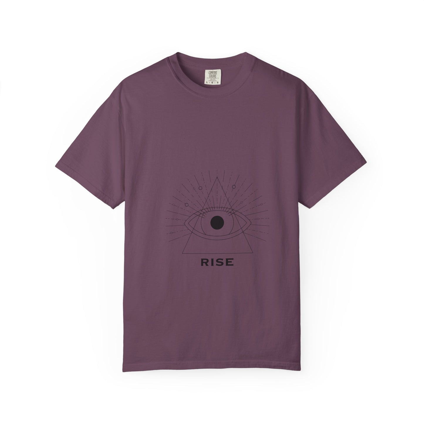 Rise Unisex Garment-Dyed T-Shirt - Inspirational Eye Design