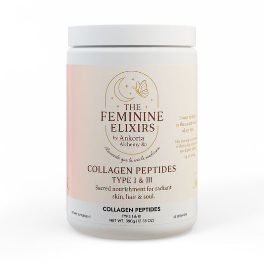 The Feminine Elixirs Collagen Peptides Type I & III Supplement (350g, 12.3oz)