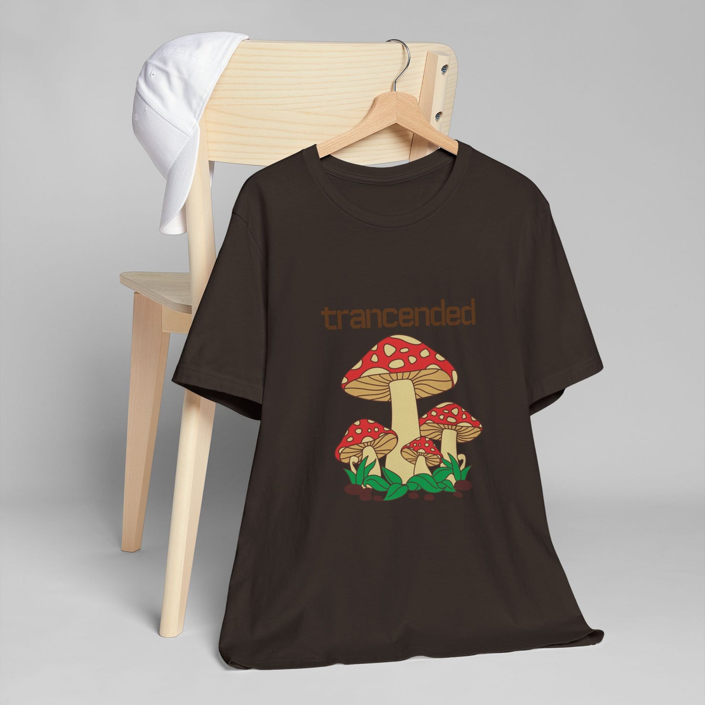 Trancended Mushroom Unisex Jersey T-Shirt - Nature Lovers Tee