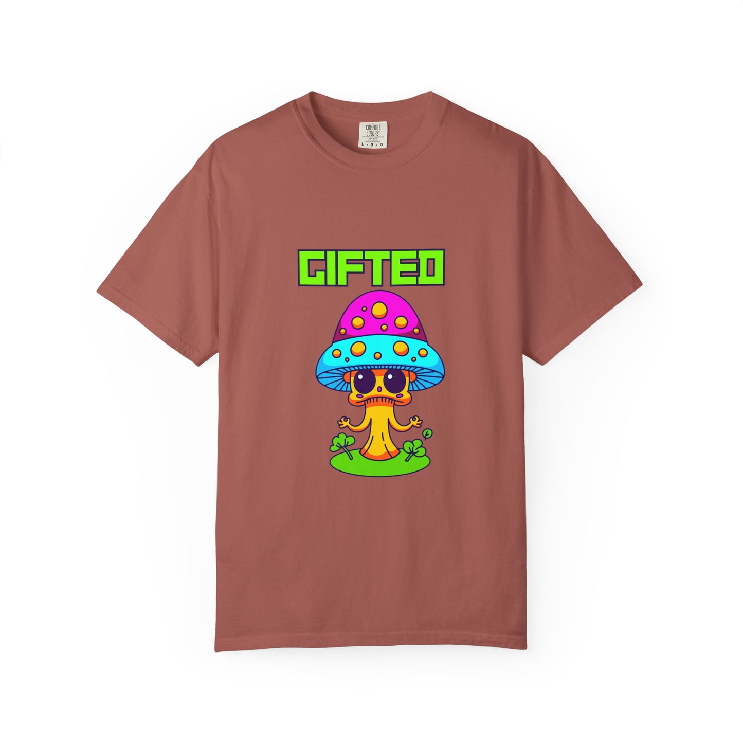 Gifted Mushroom T-Shirt - Colorful Unisex Garment-Dyed Tee