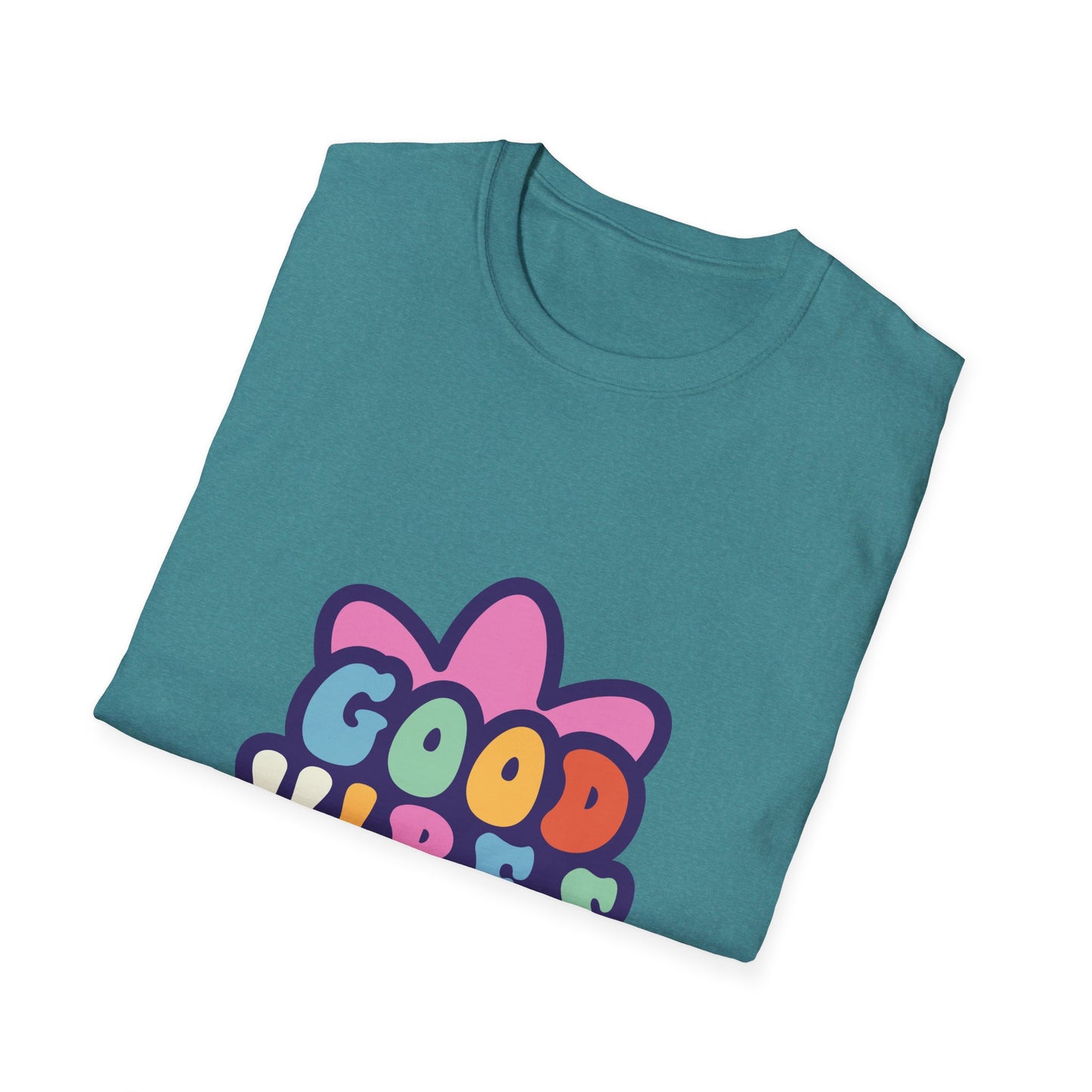 Good Vibes Unisex Softstyle T-Shirt - Trendy Graphic Tee for Positive Energy