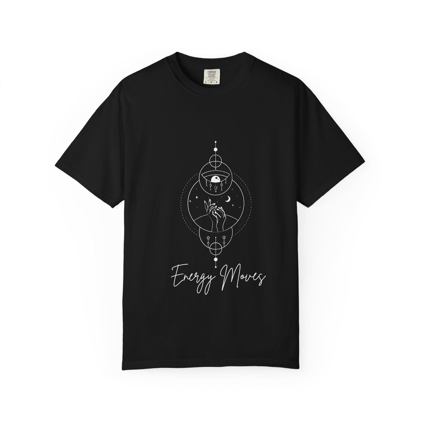 Energy Moves Unisex Garment-Dyed T-Shirt - Mindfulness & Spirituality Vibe