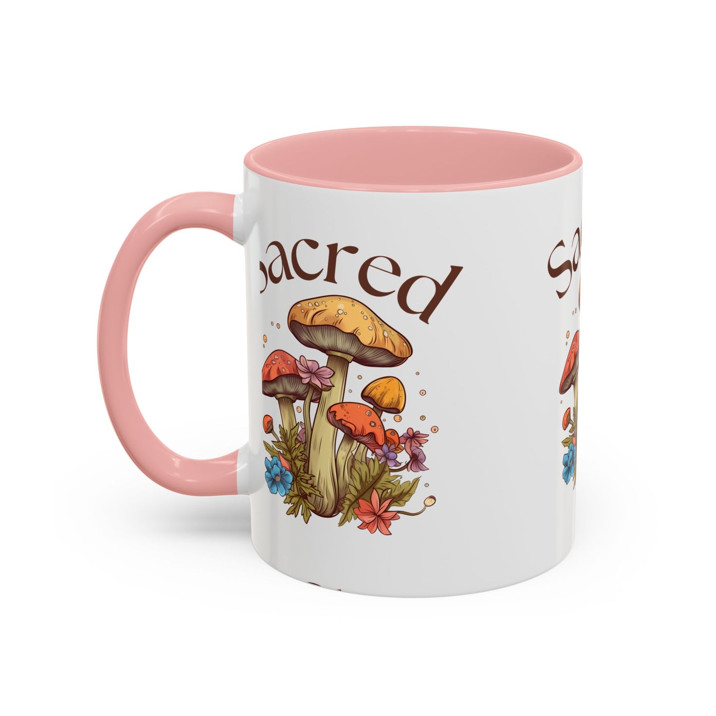 Sacred Mushrooms Coffee Mug | Boho Aesthetic Beverage Cup, Gift for Nature Lovers, Eco-Friendly Drinkware, Farmhouse Decor, Tea Mug