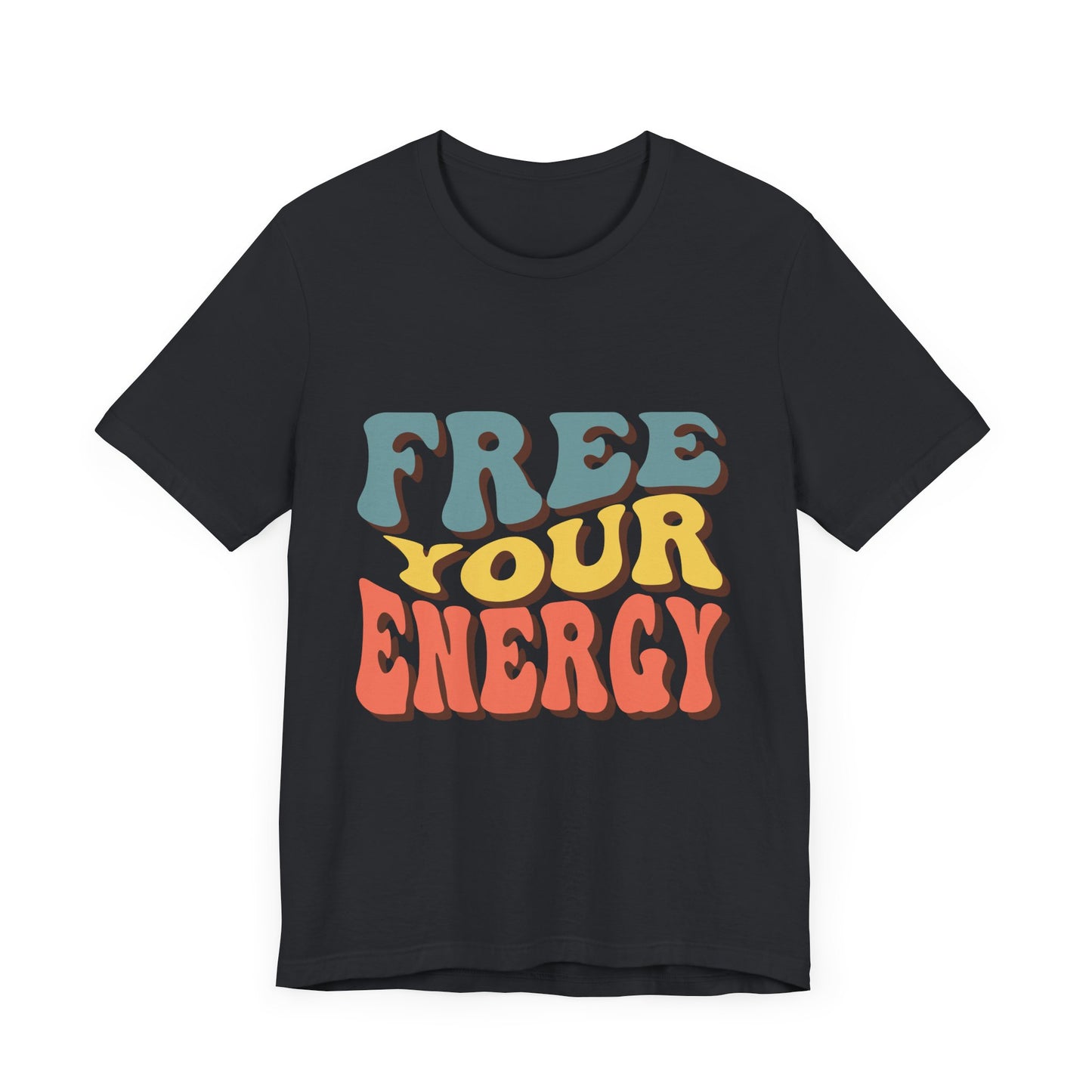 Free Your Energy Unisex Jersey Tee - Vibrant Retro Style for Relaxation & Self-Expression