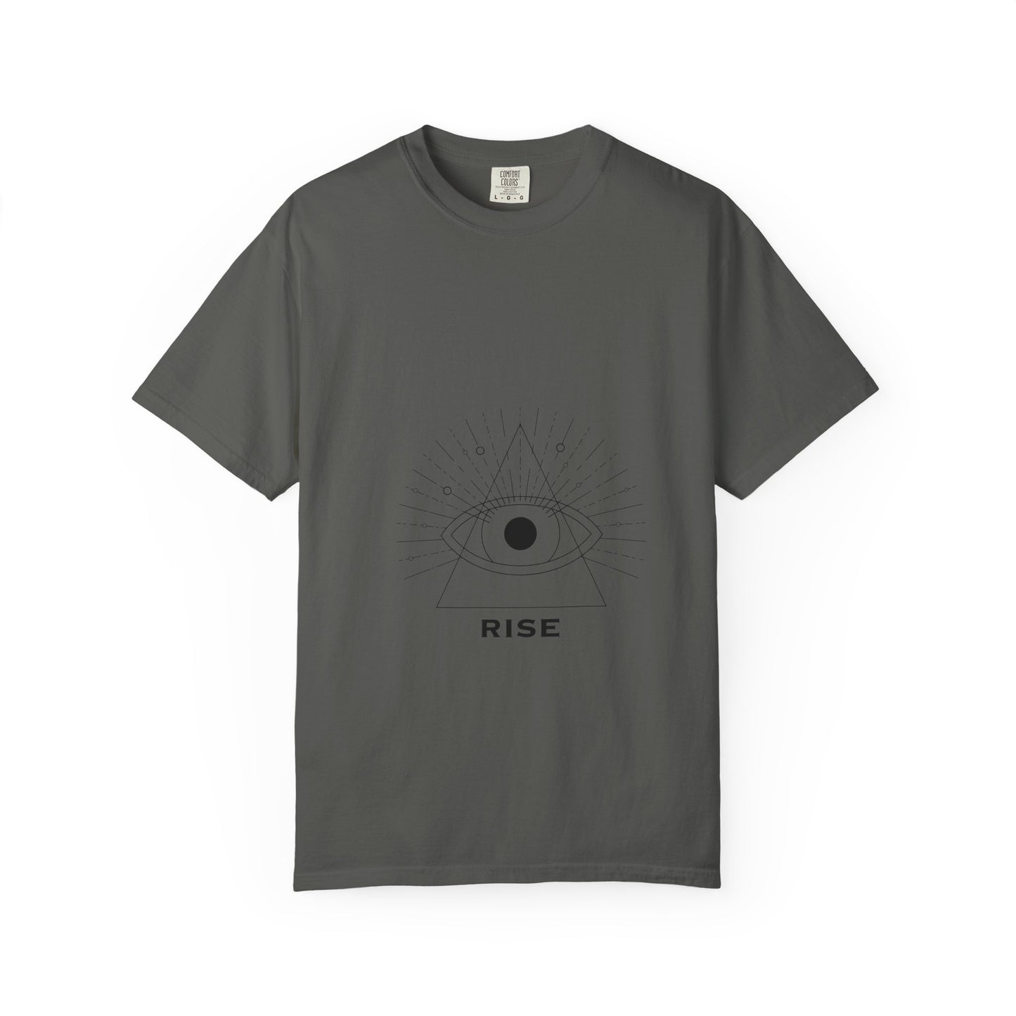 Rise Unisex Garment-Dyed T-Shirt - Inspirational Eye Design