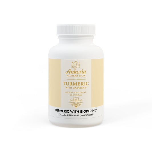 Golden Vitality Elixir Turmeric with BioPerine® (Black Pepper Fruit Extract) Supplement (60 Capsules)