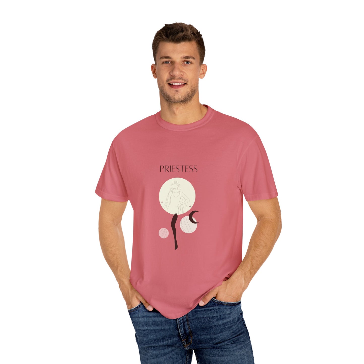 Bohemian Priestess T-Shirt | Unisex Garment-Dyed Tee for Spiritual Souls