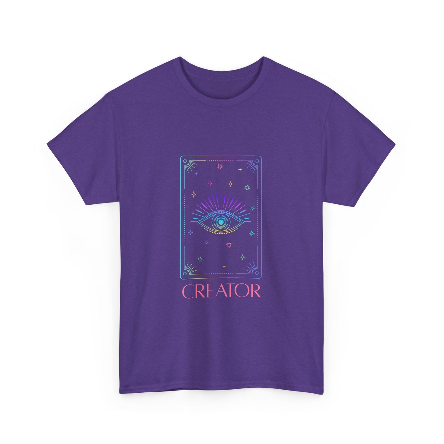 Creator Eye Unisex Heavy Cotton Tee - Artistic & Spiritual Design