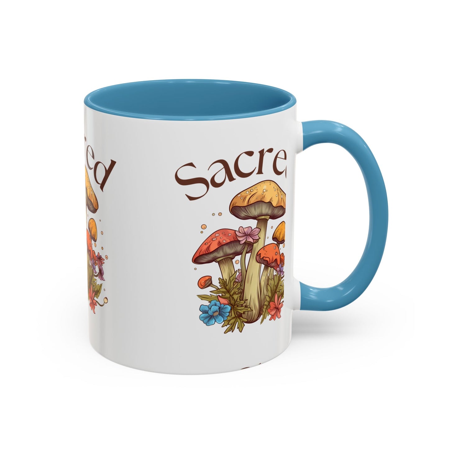 Sacred Mushrooms Coffee Mug | Boho Aesthetic Beverage Cup, Gift for Nature Lovers, Eco-Friendly Drinkware, Farmhouse Decor, Tea Mug