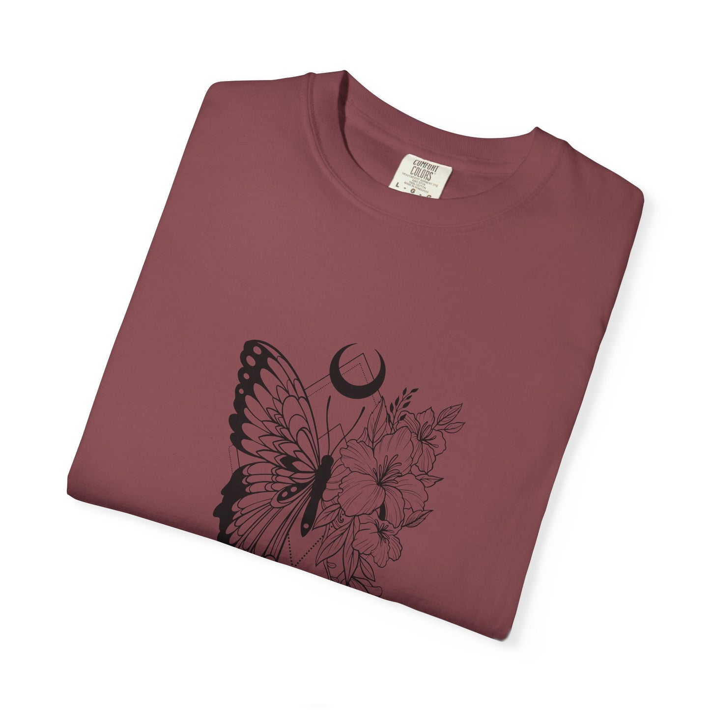 Divine Timing Butterfly T-Shirt - Unisex Garment-Dyed Tee for Nature Lovers