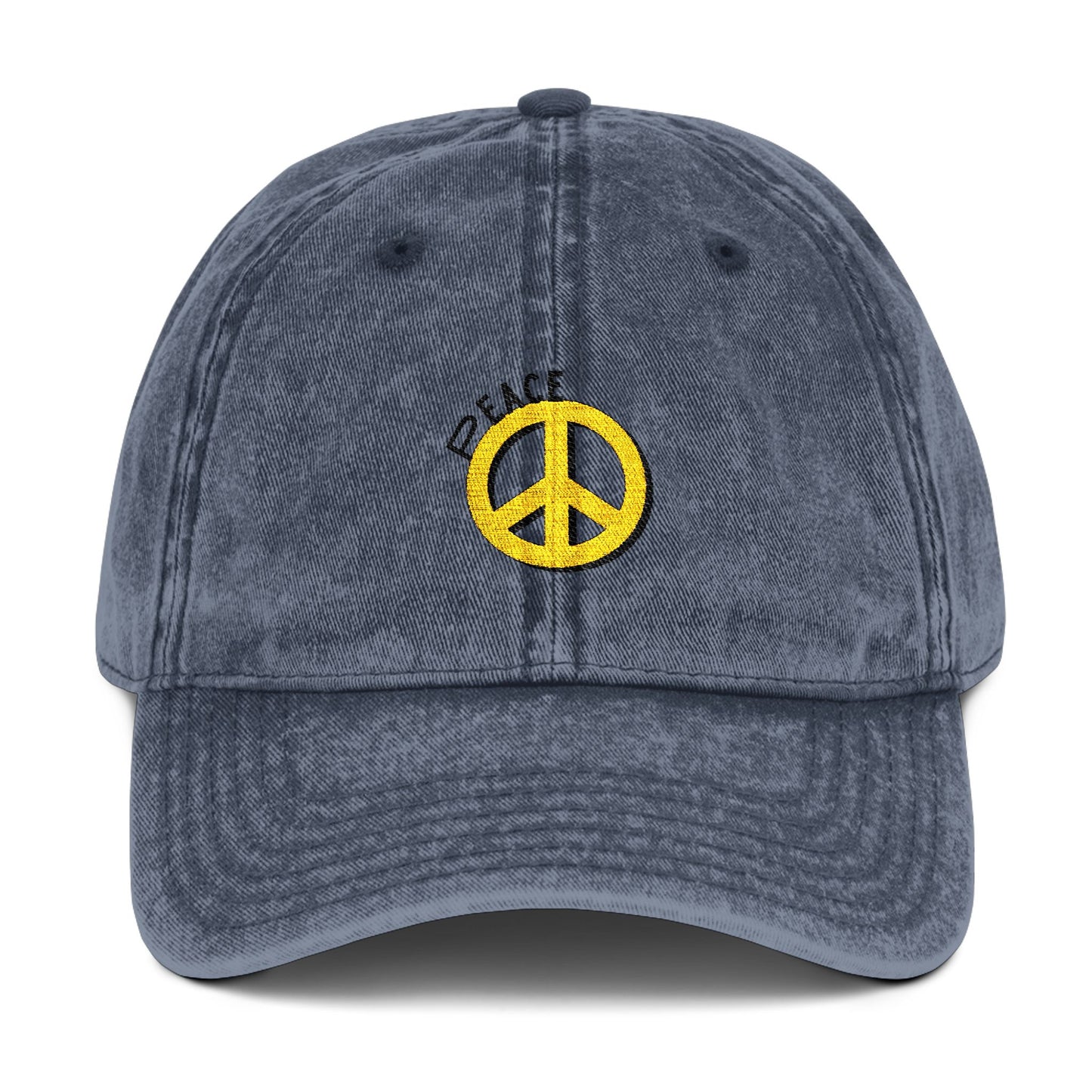 Vintage Peace Cap - Retro Embroidered Hat for Stylish Comfort