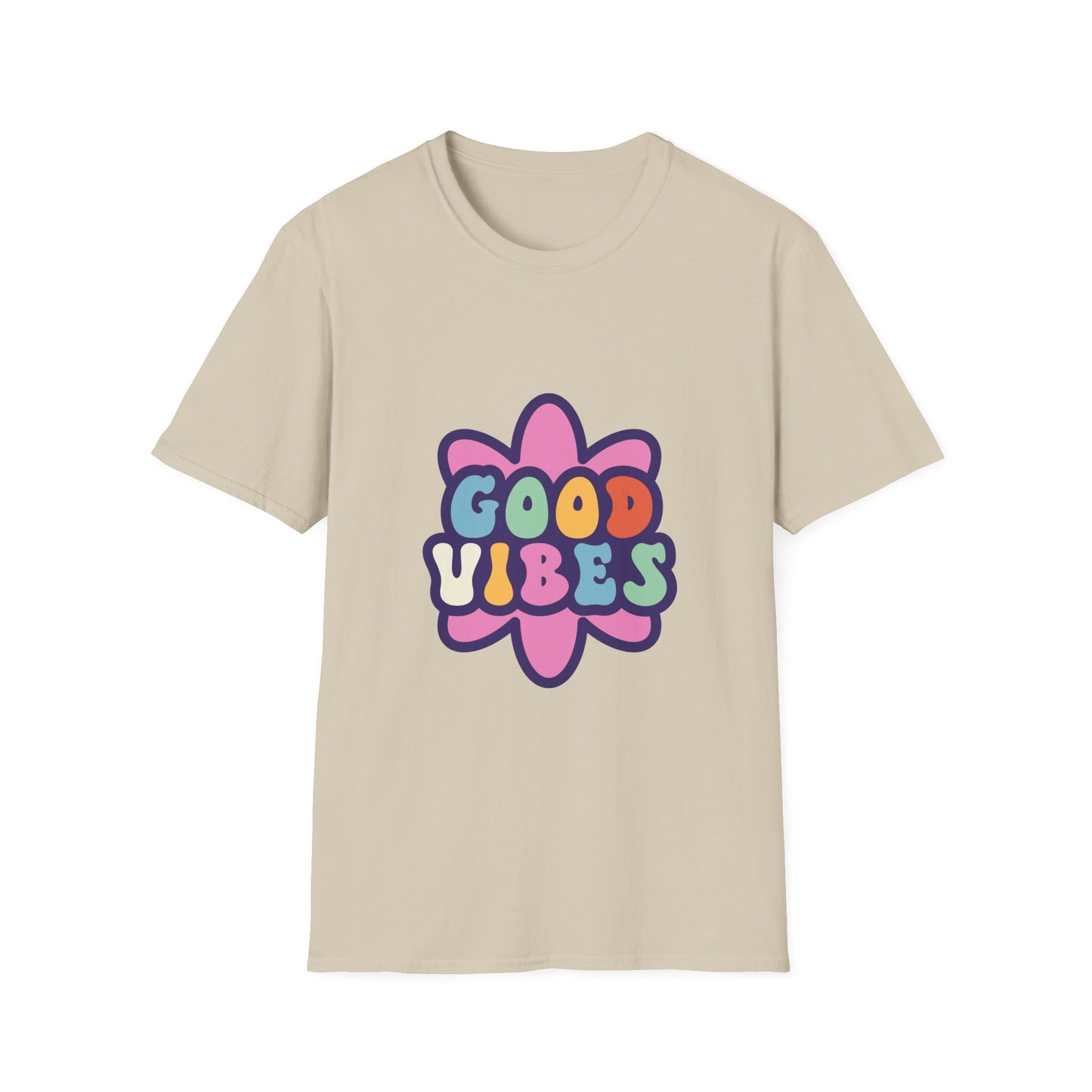 Good Vibes Unisex Softstyle T-Shirt - Trendy Graphic Tee for Positive Energy