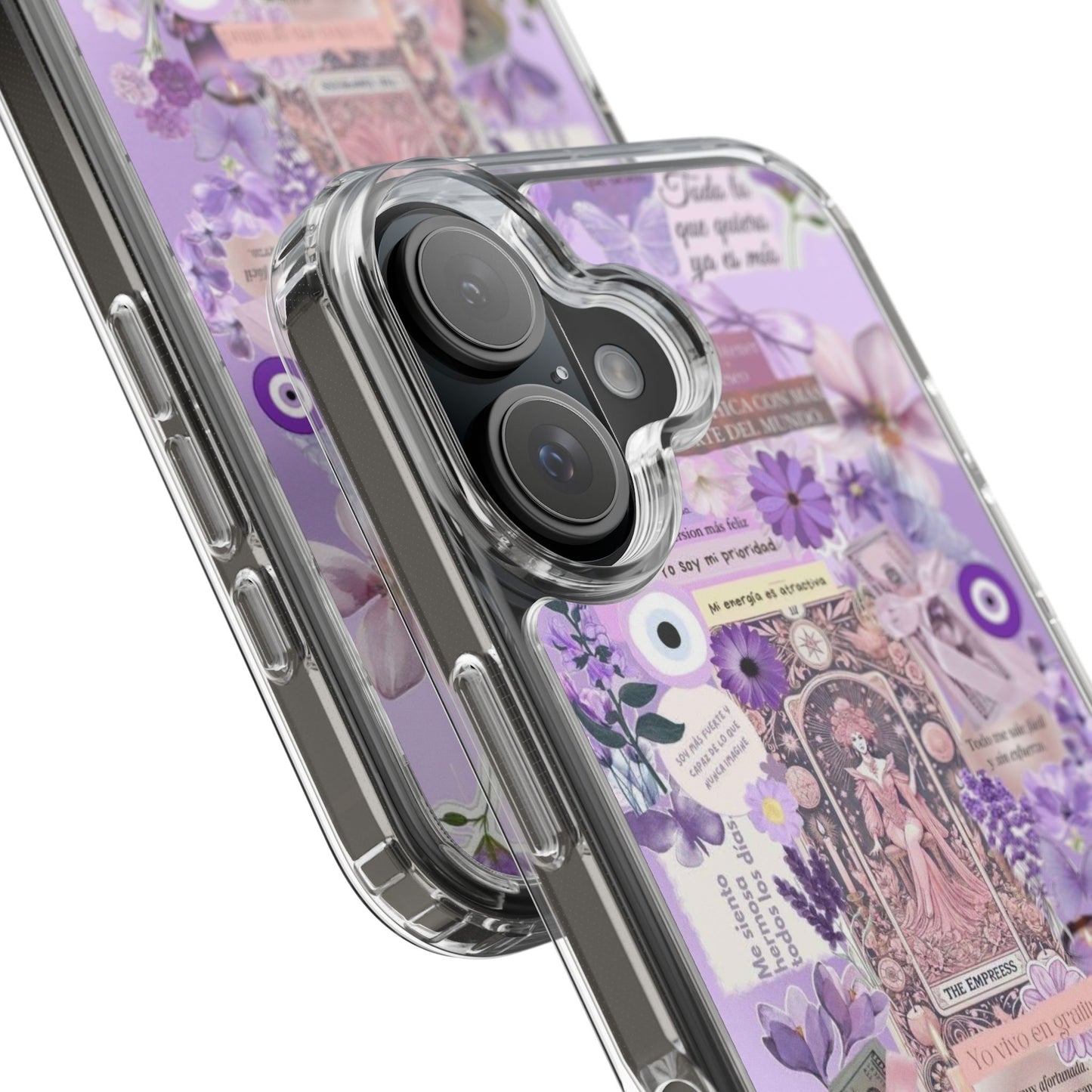 Beautiful Floral Phone Case, Clear Case, Cute Accessories, Gift for Her, Phone Protection, Trendy Tech