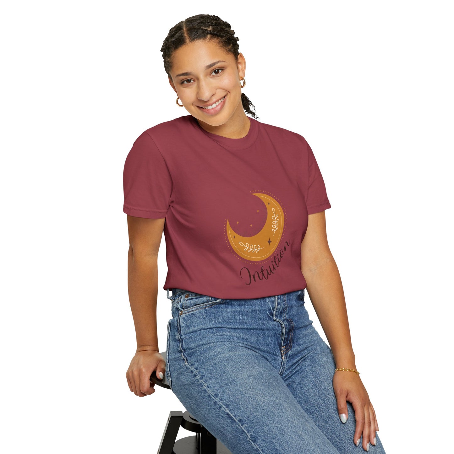 Unisex Intuition Moon Graphic T-shirt | Cozy & Inspirational Wear
