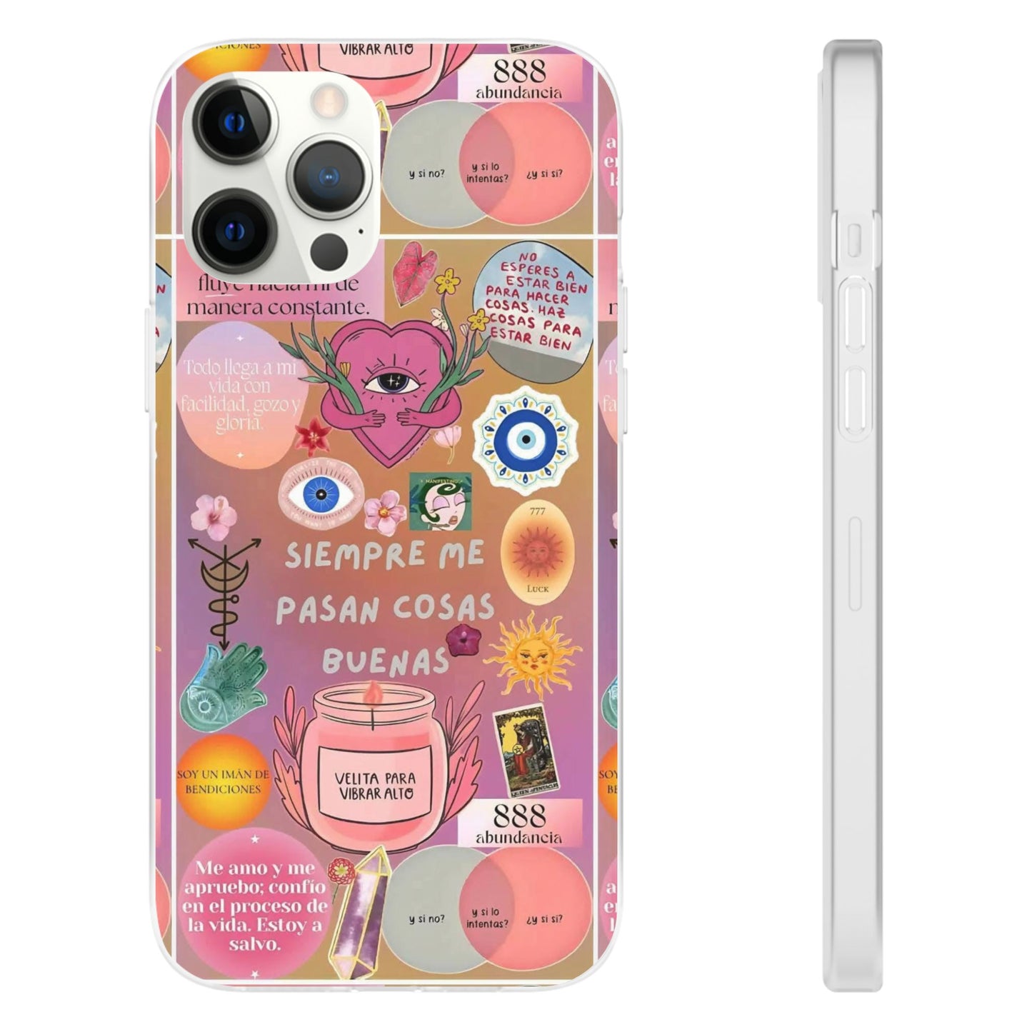 Colorful Affirmation Phone Cases, Positive Vibe Cases for iPhone, Flexible Phone Protection, Unique Gifts for Friends