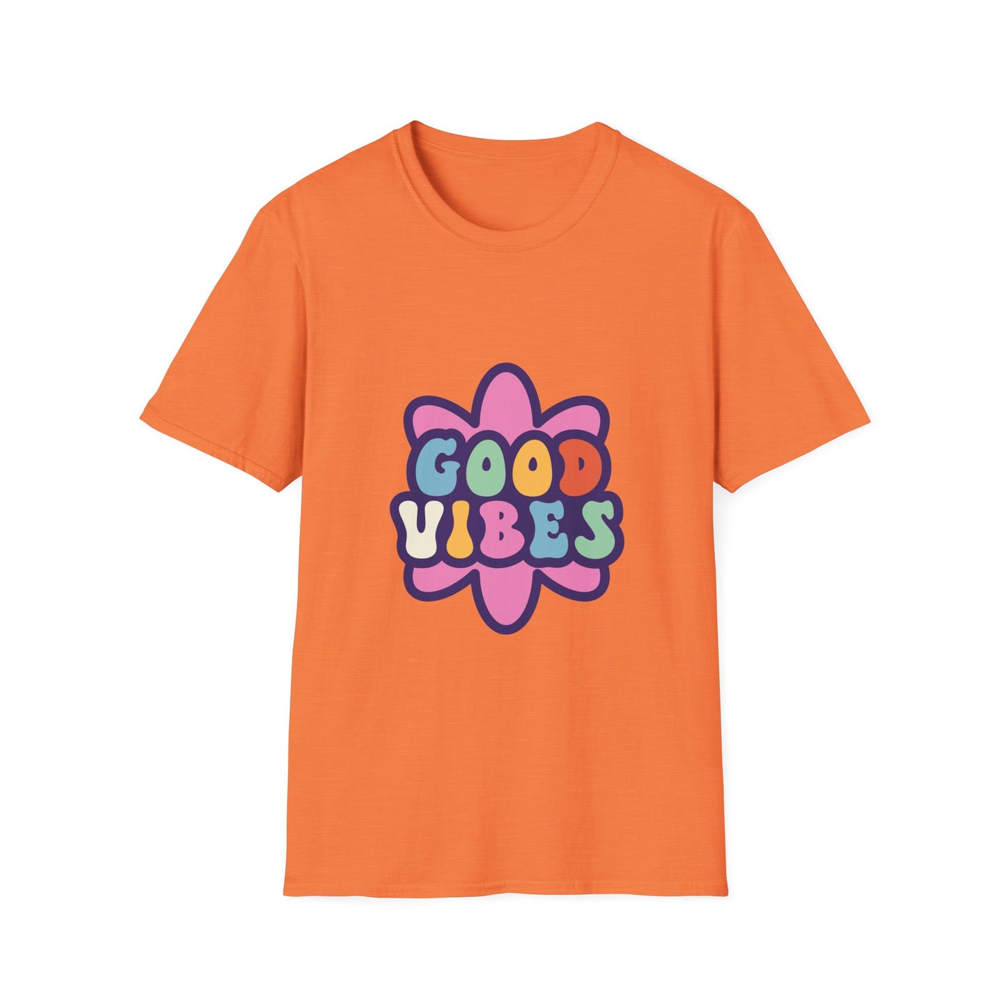 Good Vibes Unisex Softstyle T-Shirt - Trendy Graphic Tee for Positive Energy