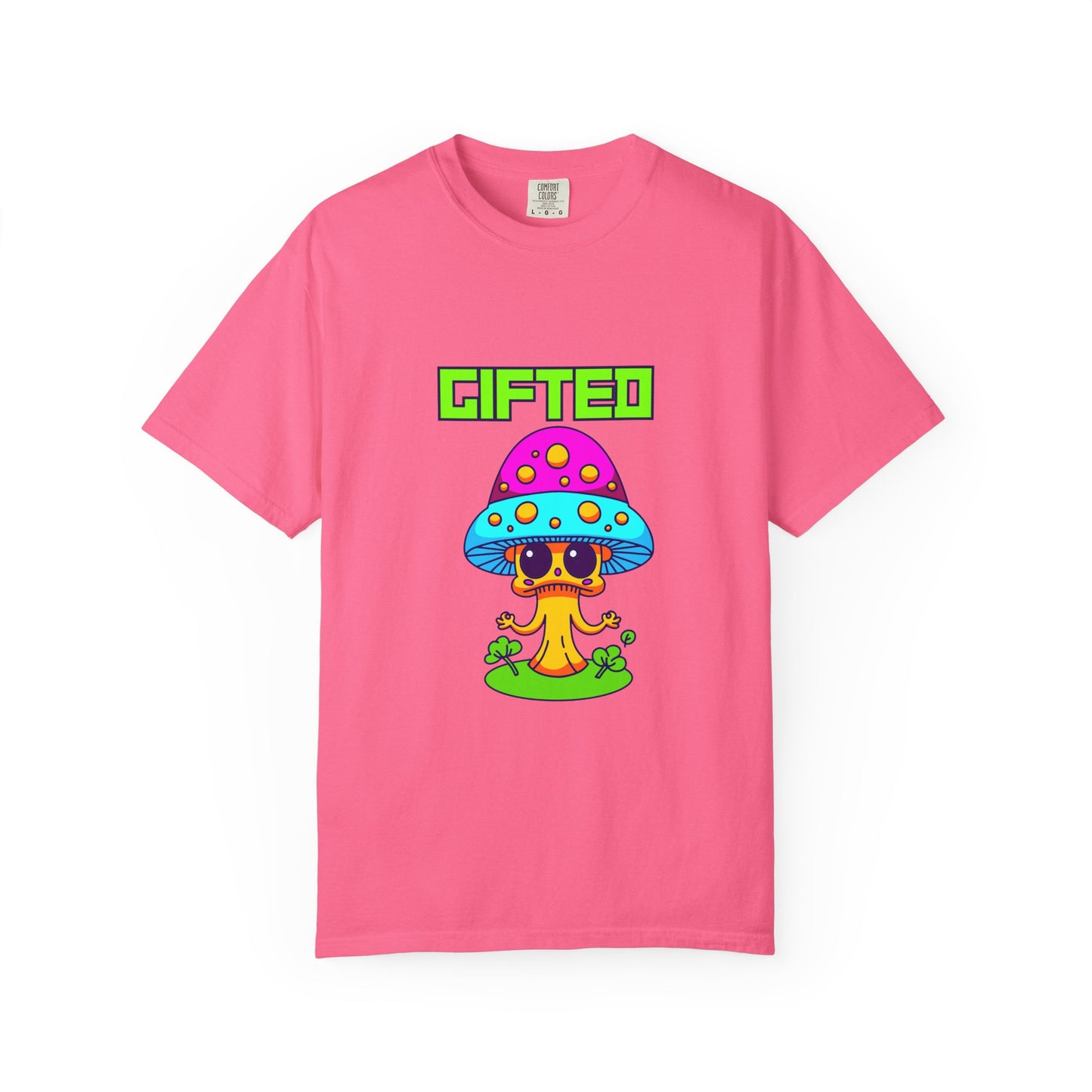 Gifted Mushroom T-Shirt - Colorful Unisex Garment-Dyed Tee