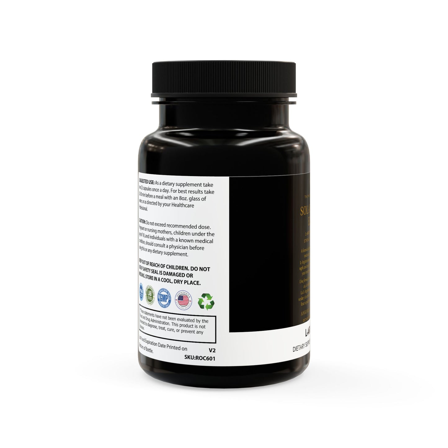 🜂 Solar Power Elixir  L-Arginine Complex | Strength • Energy • (60 Capsules)