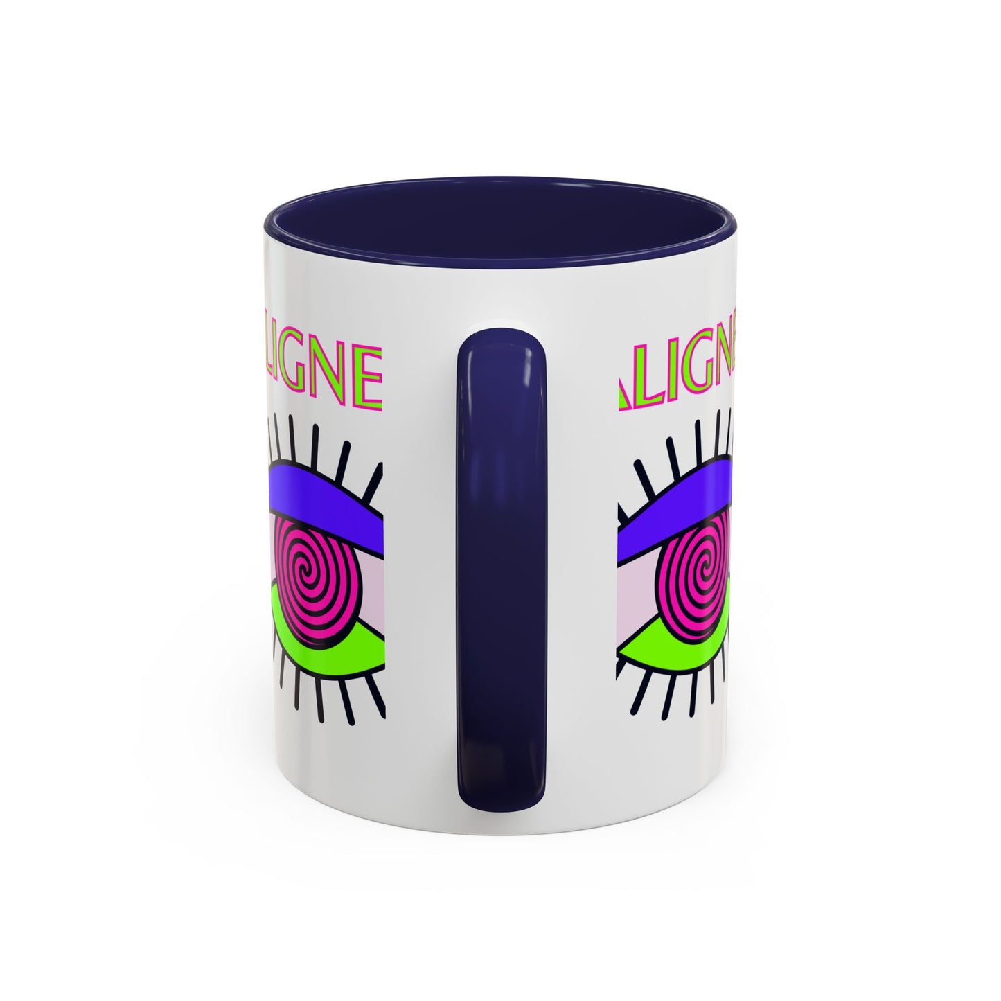 Aligned Eye Accent Coffee Mug - Inspirational Gift, Unique Artwork, Home Decor, Mindfulness Mug, Boho Style